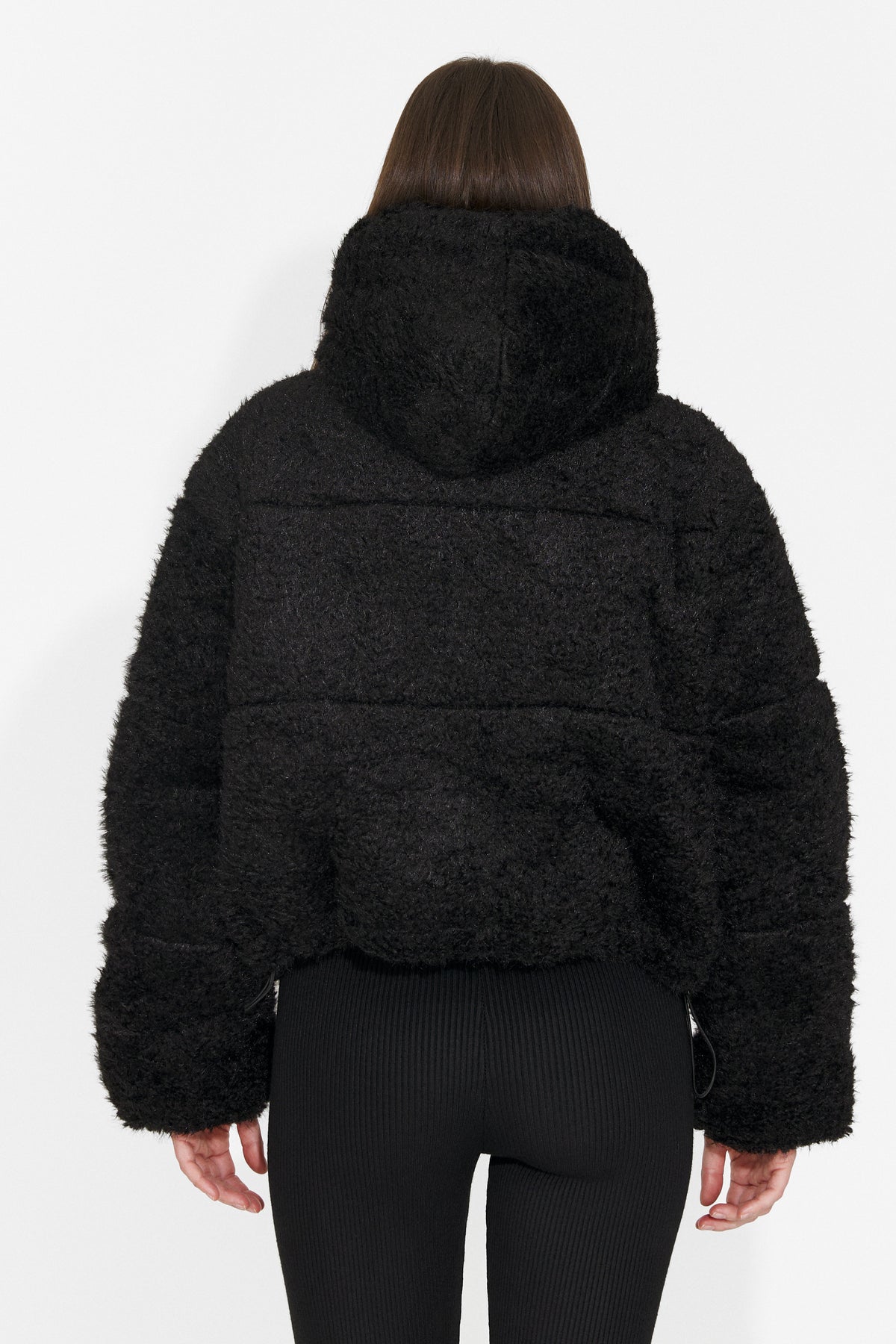 Geaca casual neagra Derenoena Bogas