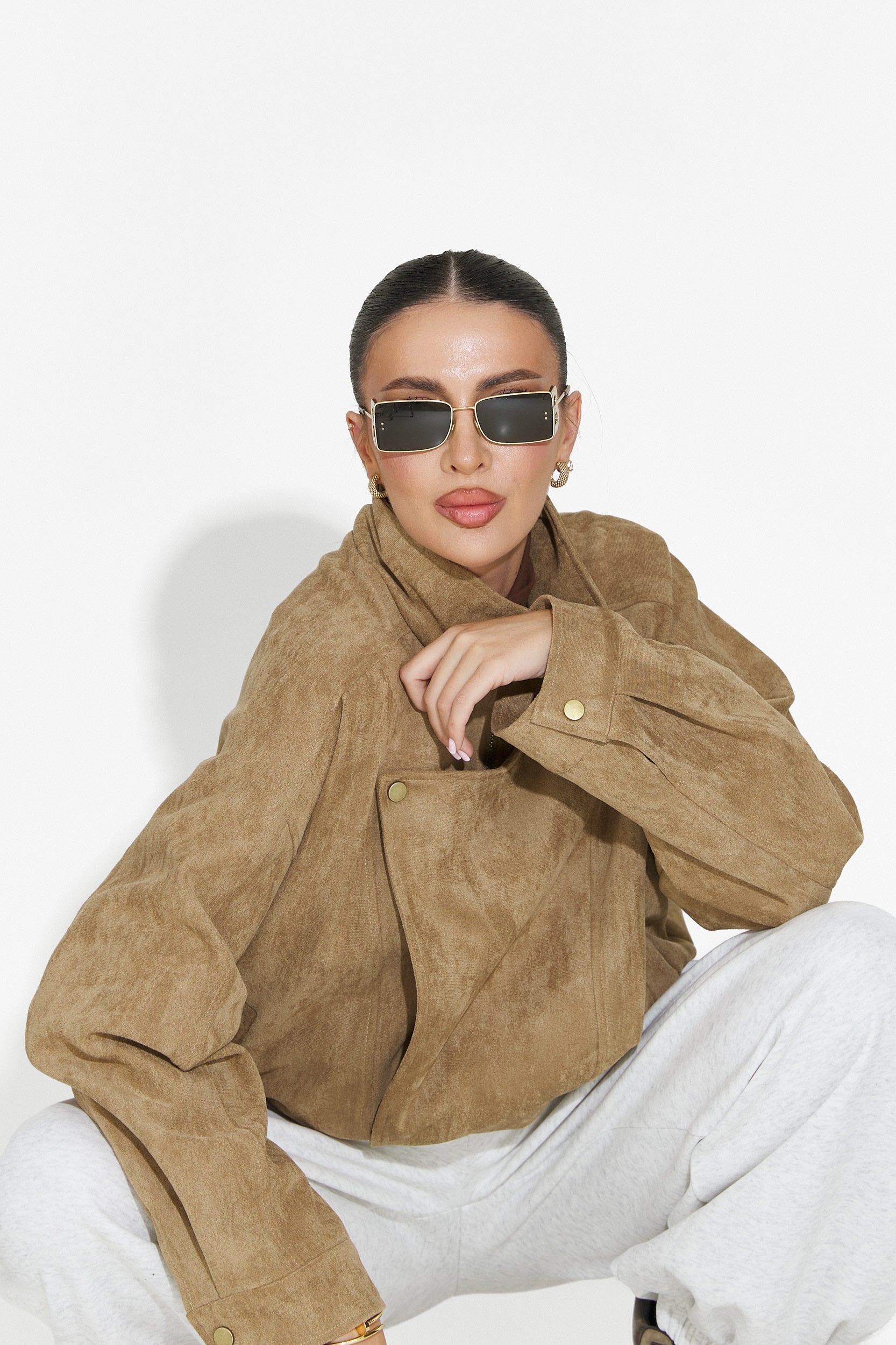 Beige casual damjacka Ismoria Bogas