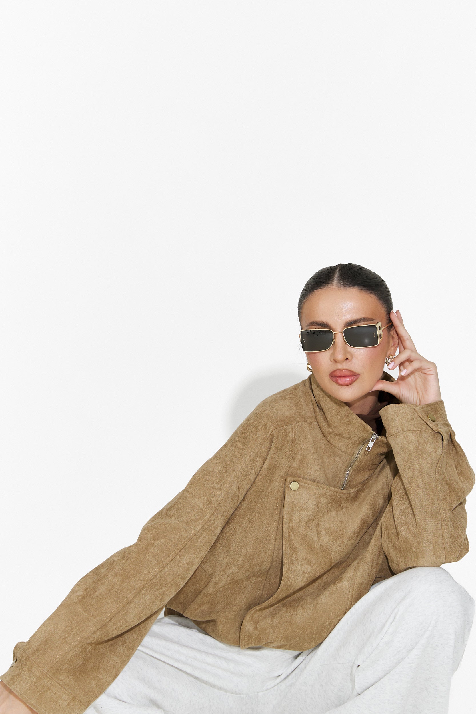 Beige casual damjacka Ismoria Bogas