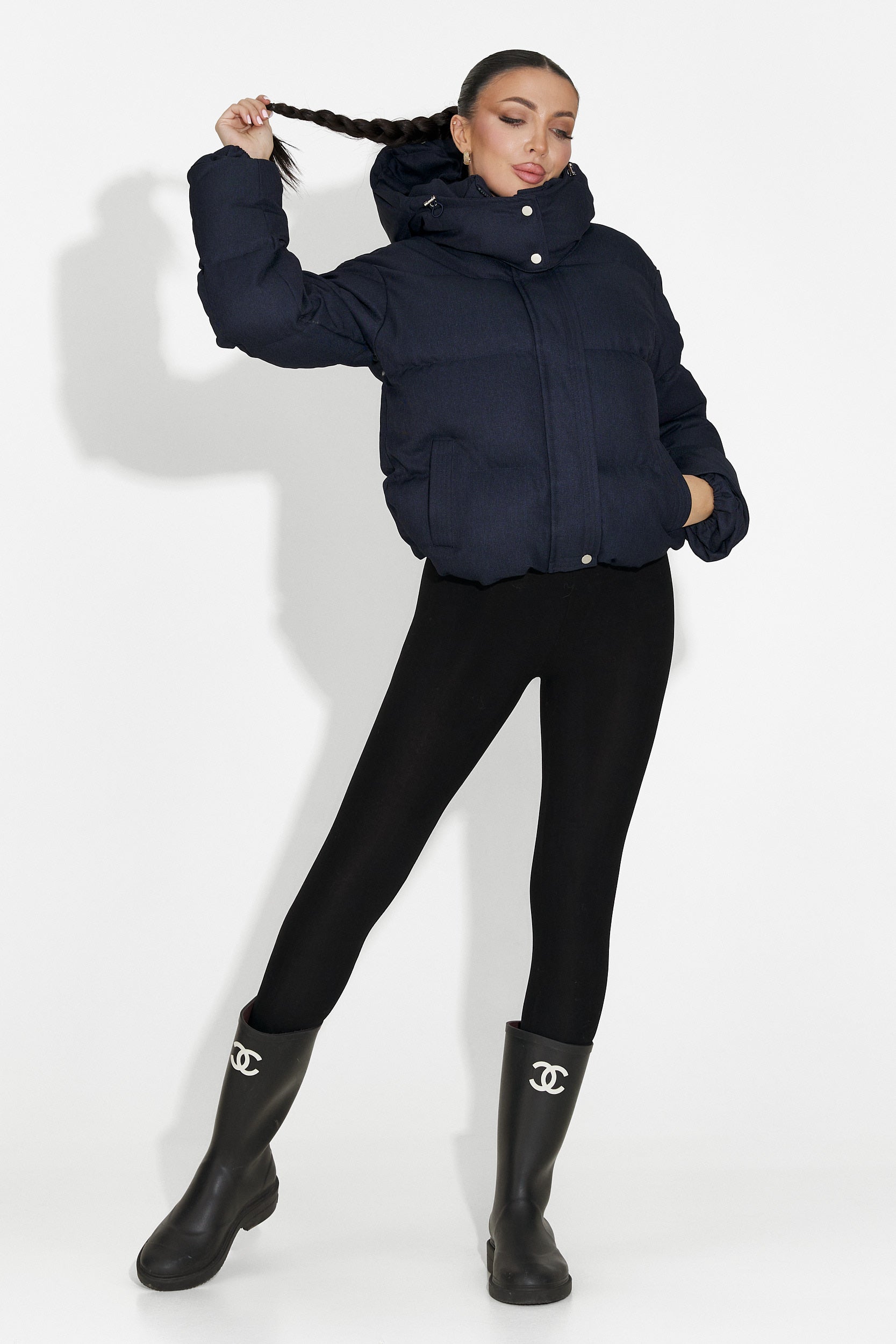 Marinblå casual damjacka Luisana Bogas