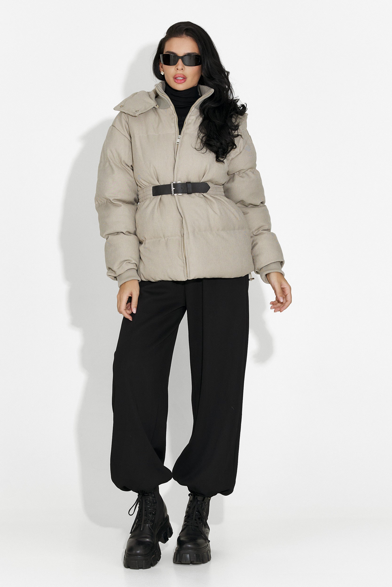 Γυναικείο casual μπουφάν γκρι Savrina Bogas