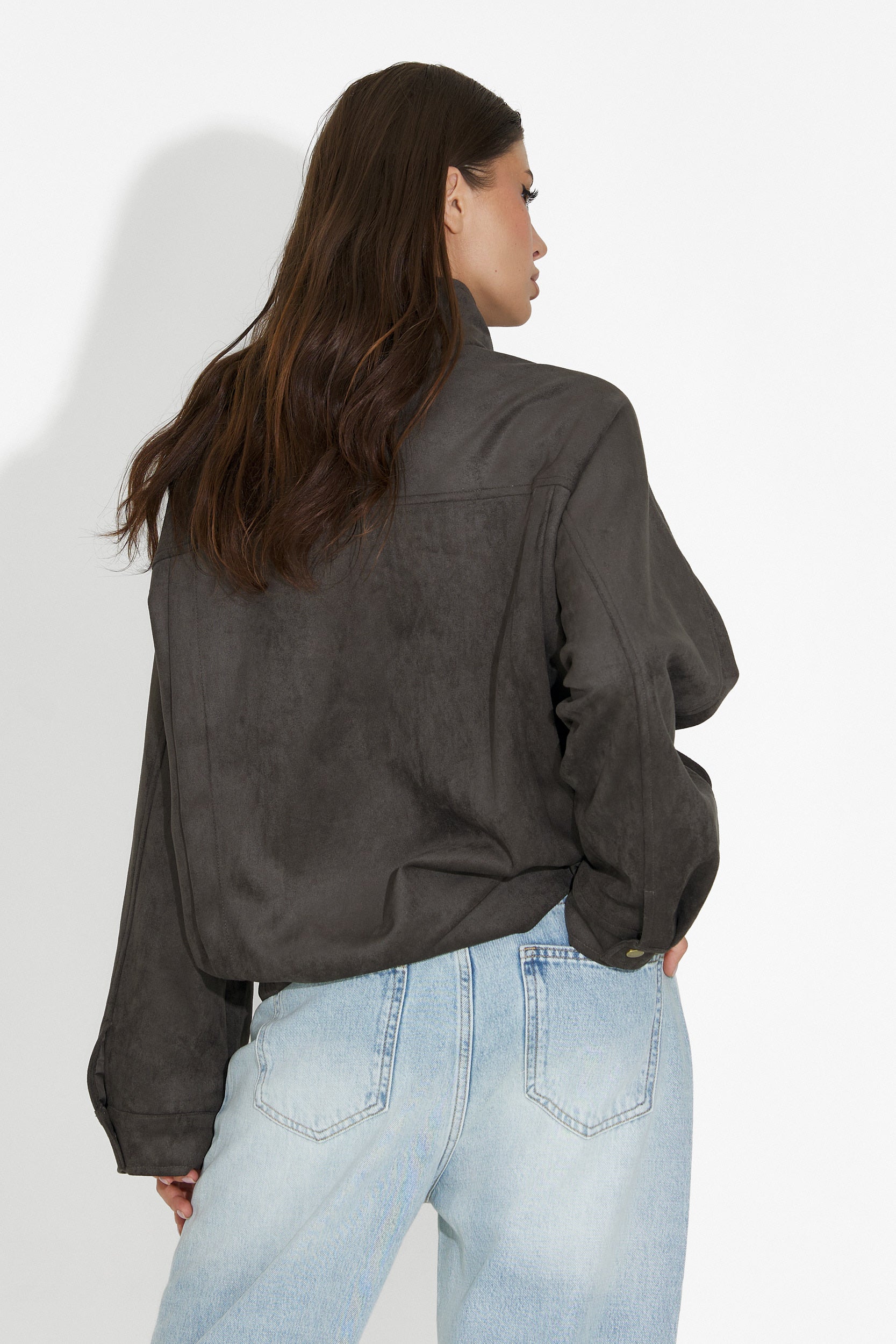 Grå casual damjacka Ismoria Bogas