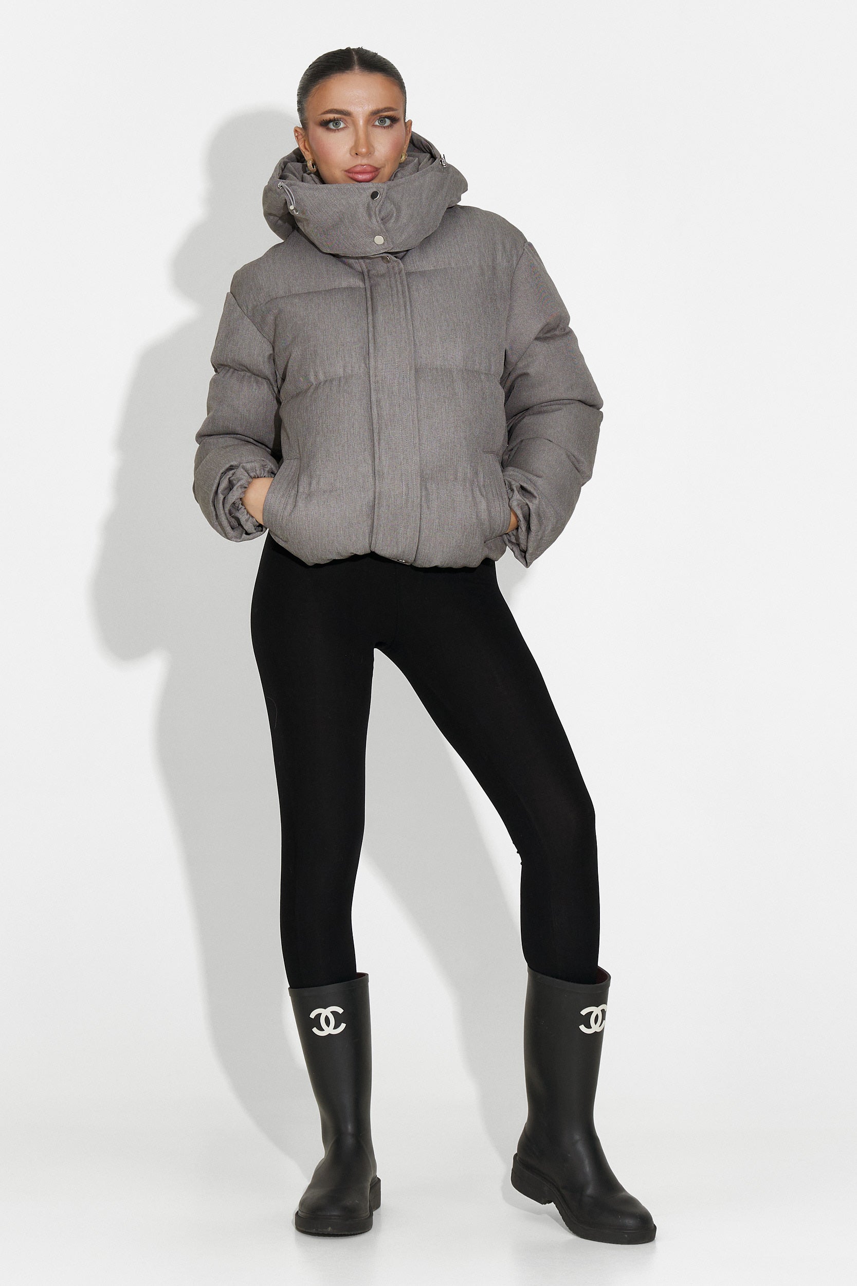 Grå casual damjacka Luisana Bogas