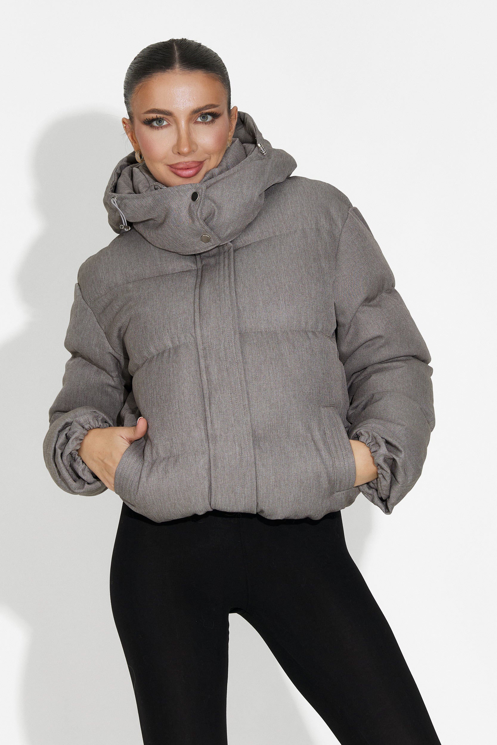 Grå casual damjacka Luisana Bogas