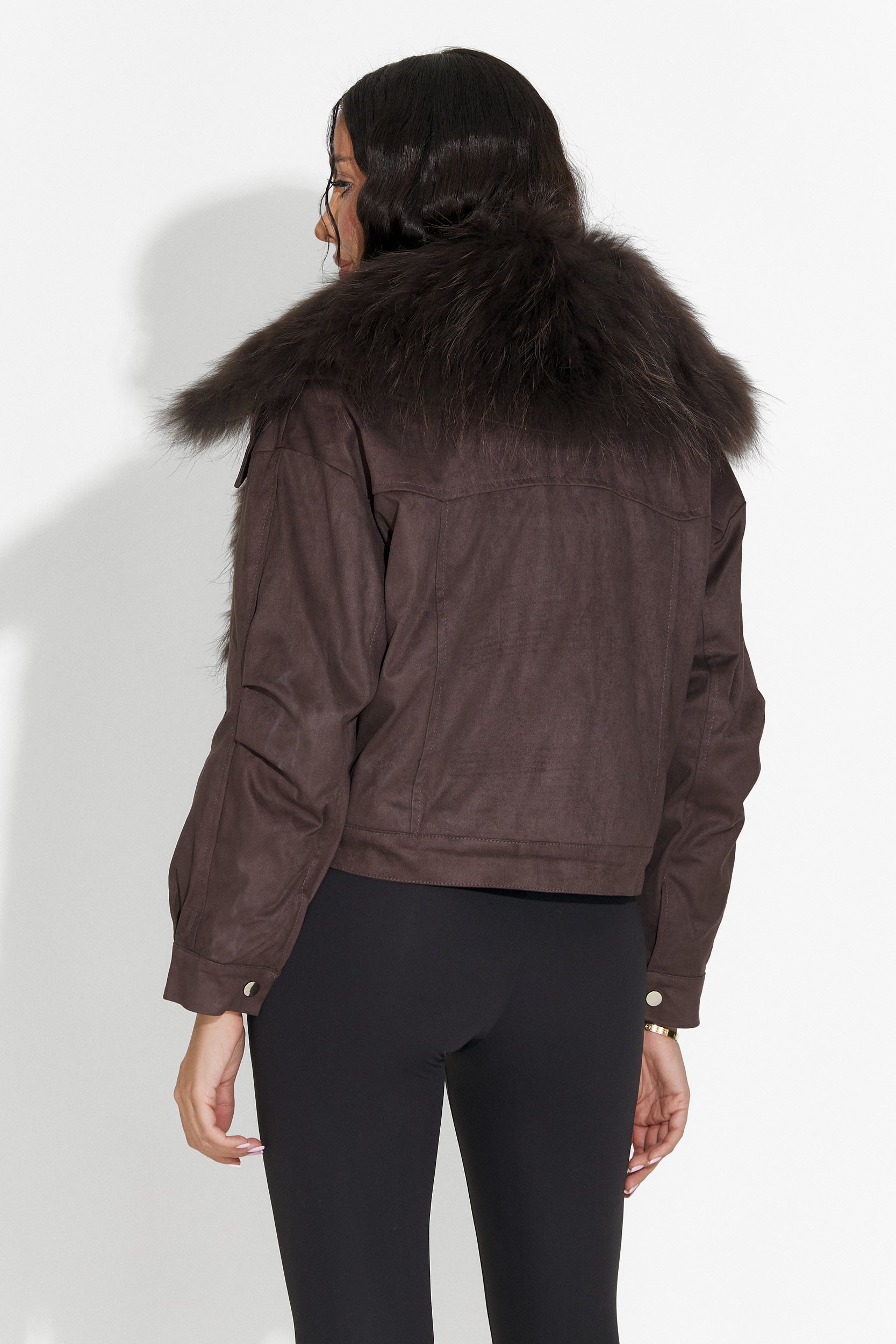 Brun casual damjacka Dresara Bogas