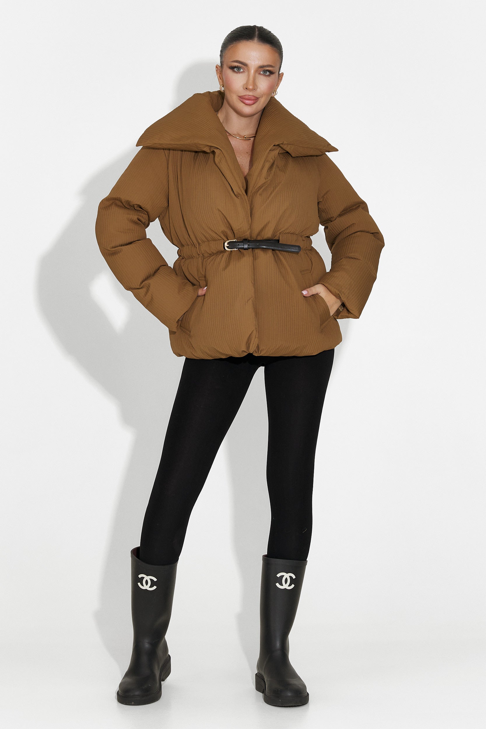 Kurtka damska casual brązowa Eonica Bogas