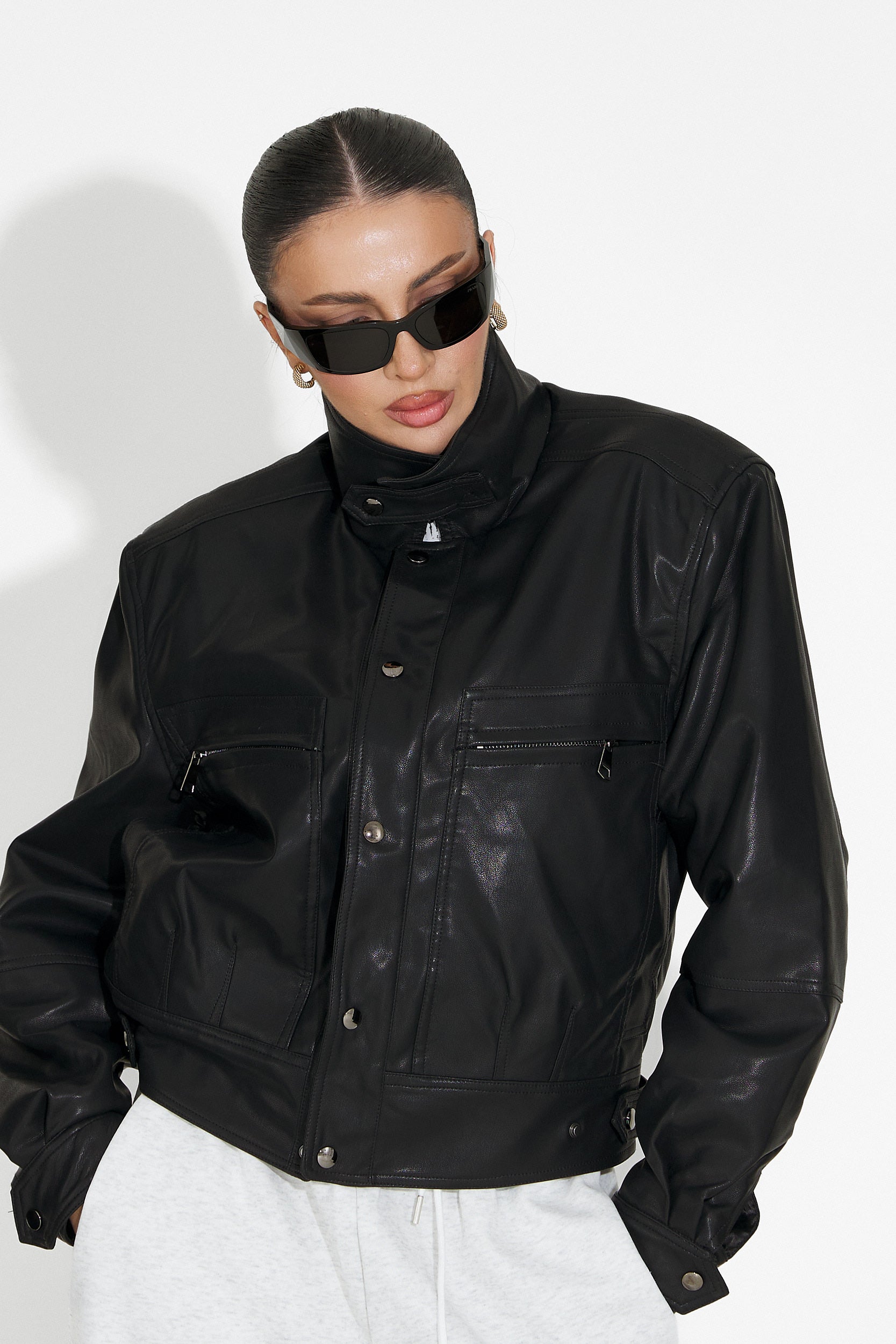 Svart casual damjacka Giselia Bogas