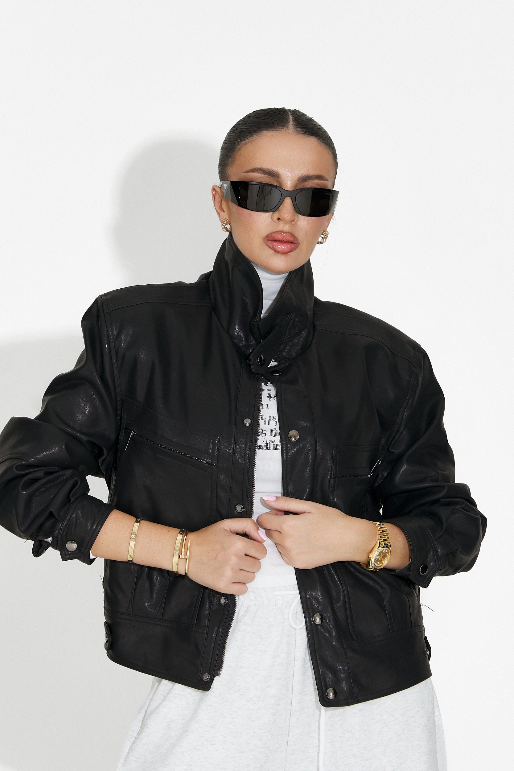 Svart casual damjacka Giselia Bogas