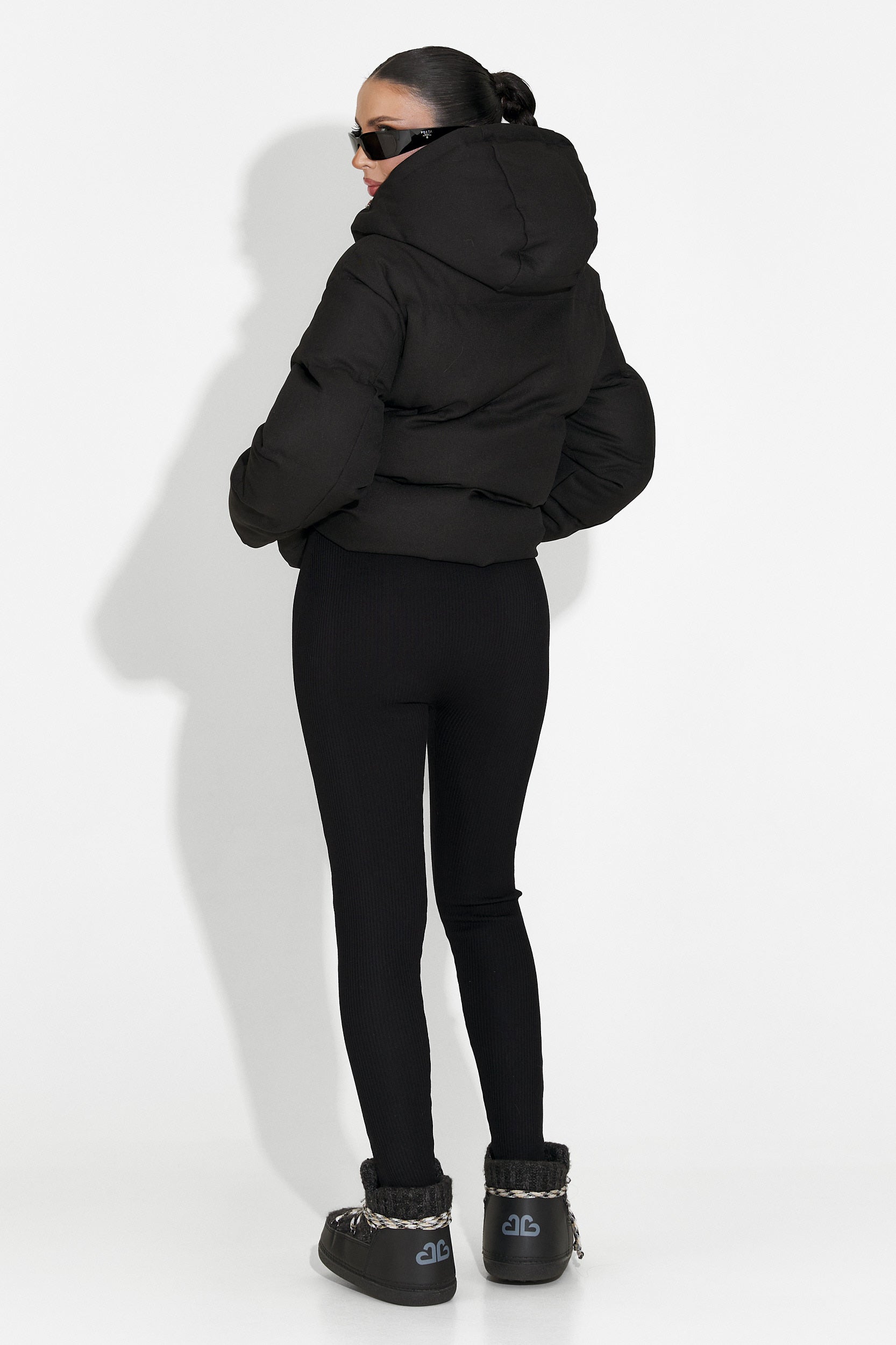 Svart casual damjacka Luisana Bogas