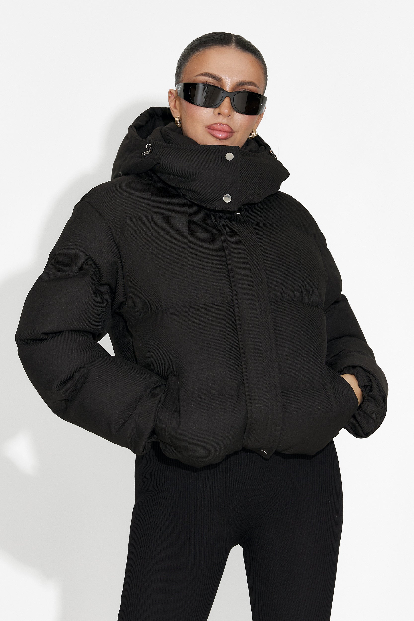 Svart casual damjacka Luisana Bogas