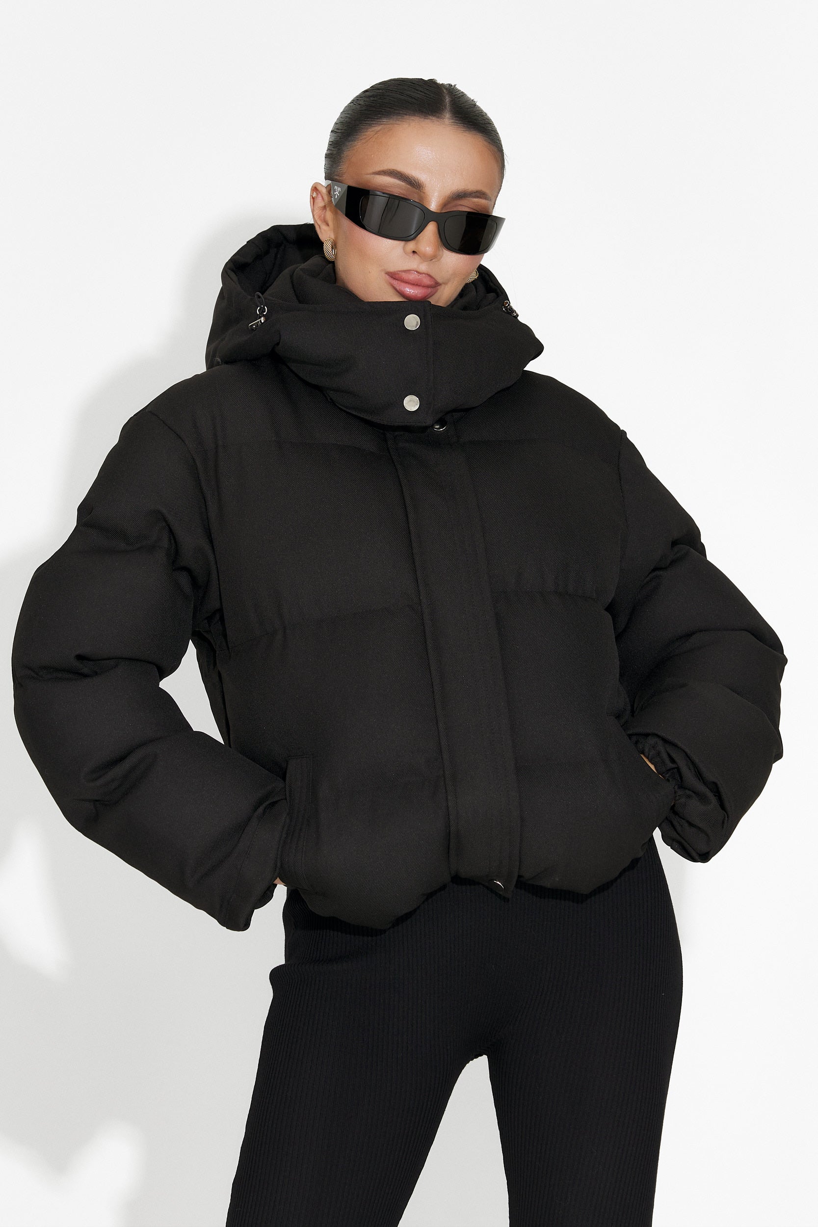 Svart casual damjacka Luisana Bogas