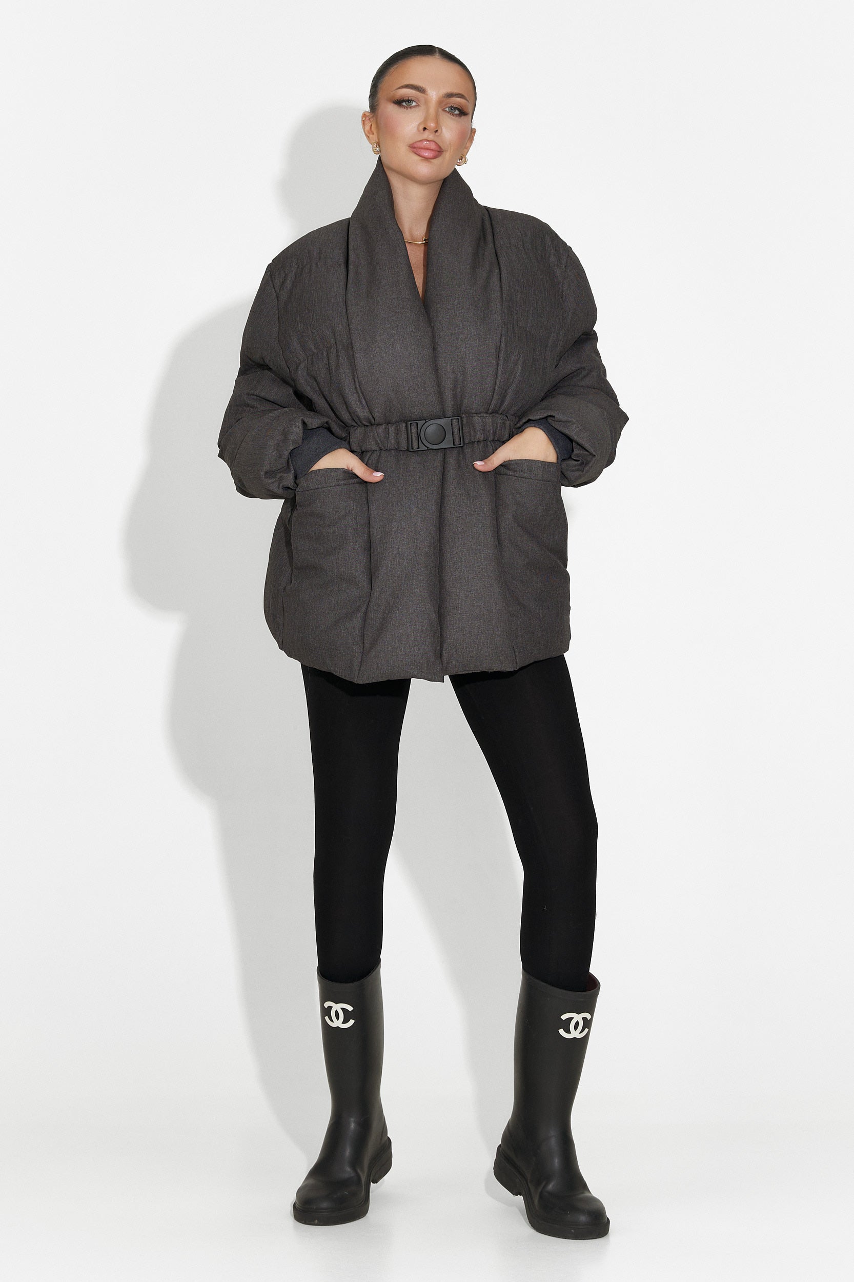 Szara kurtka damska Kathea Bogas