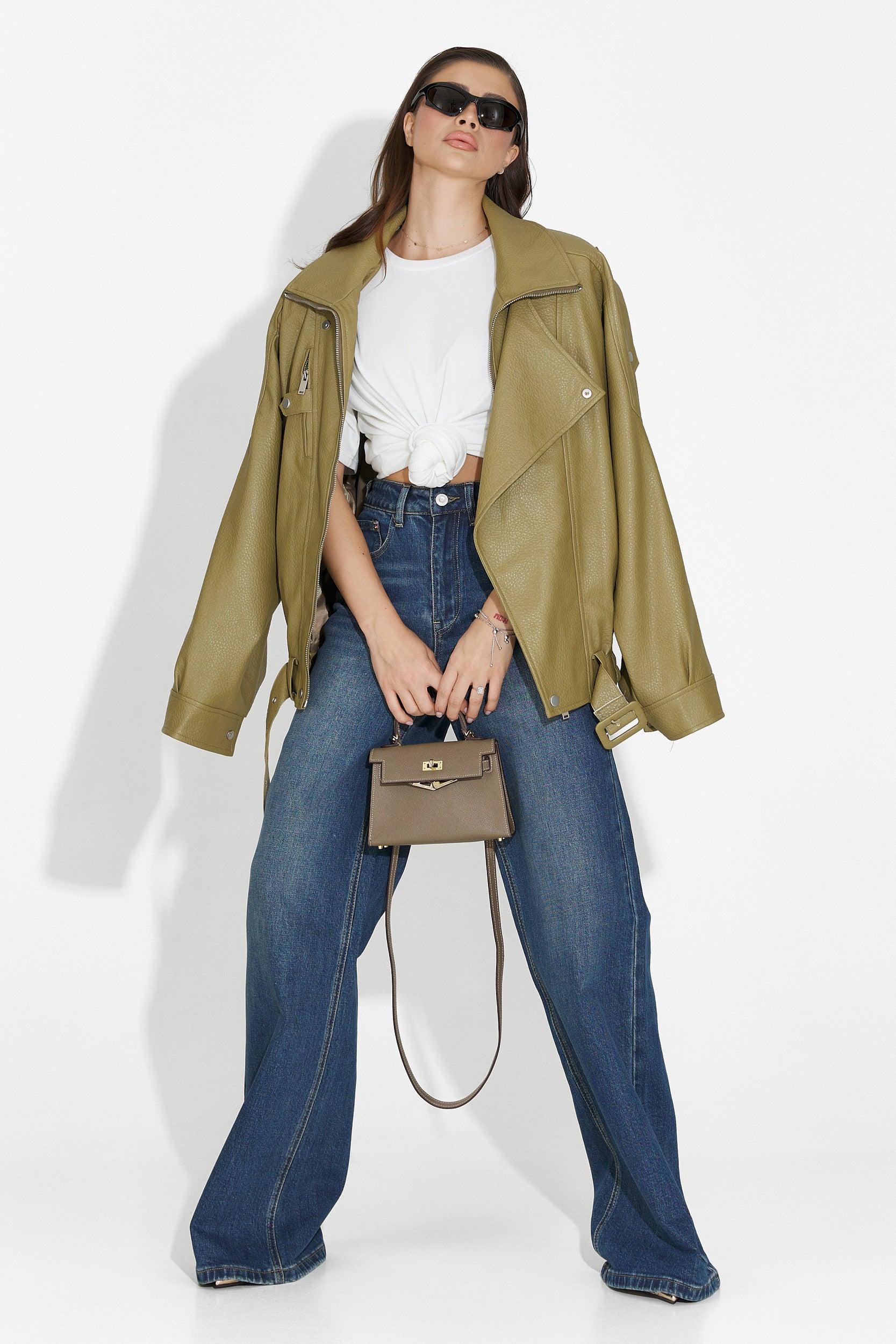 Γυναικείο μπουφάν χακί Softina Bogas