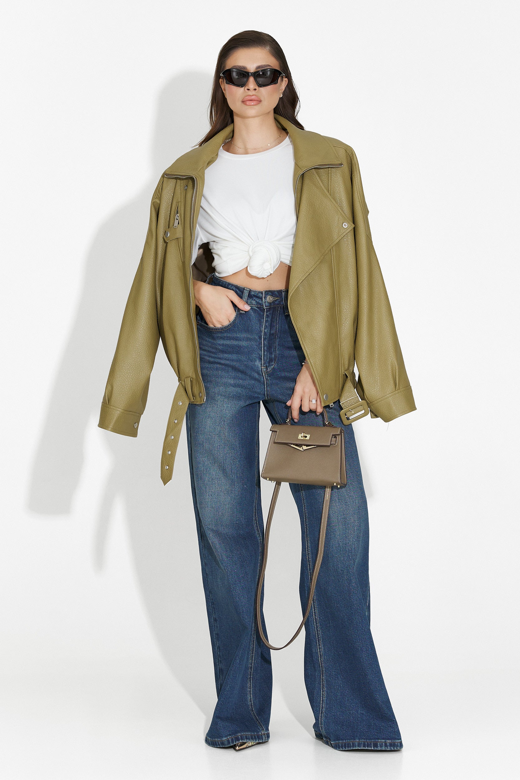 Γυναικείο μπουφάν χακί Softina Bogas