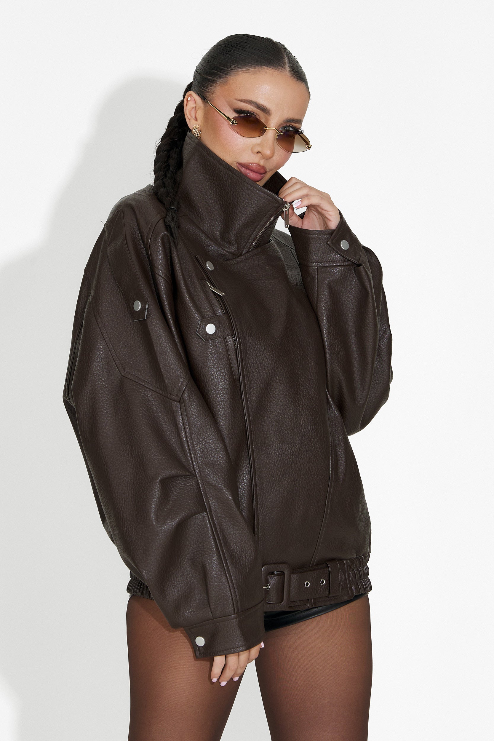 Kurtka damska brązowa Softina Bogas