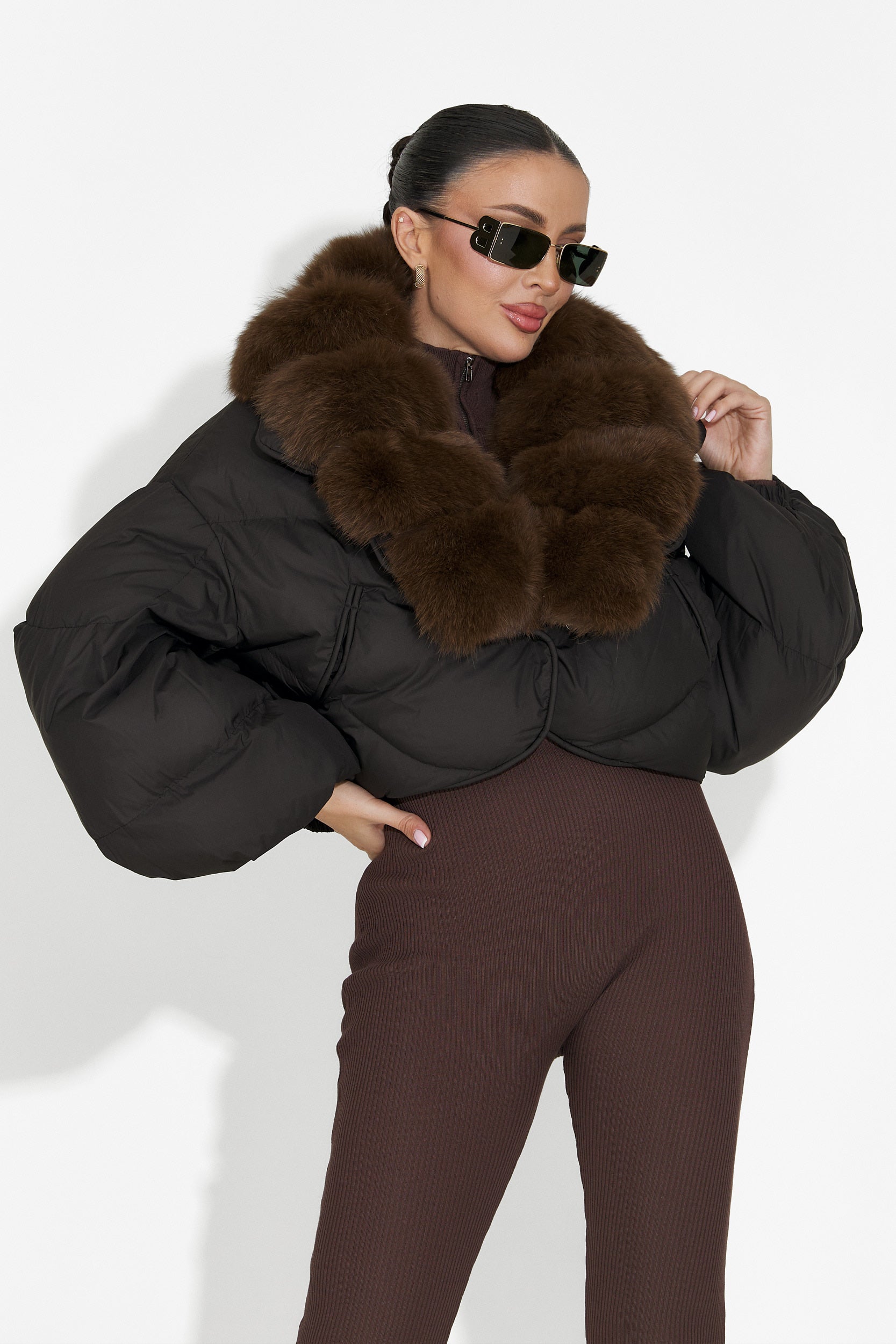 Γυναικείο μαύρο μπουφάν Selvoria Bogas