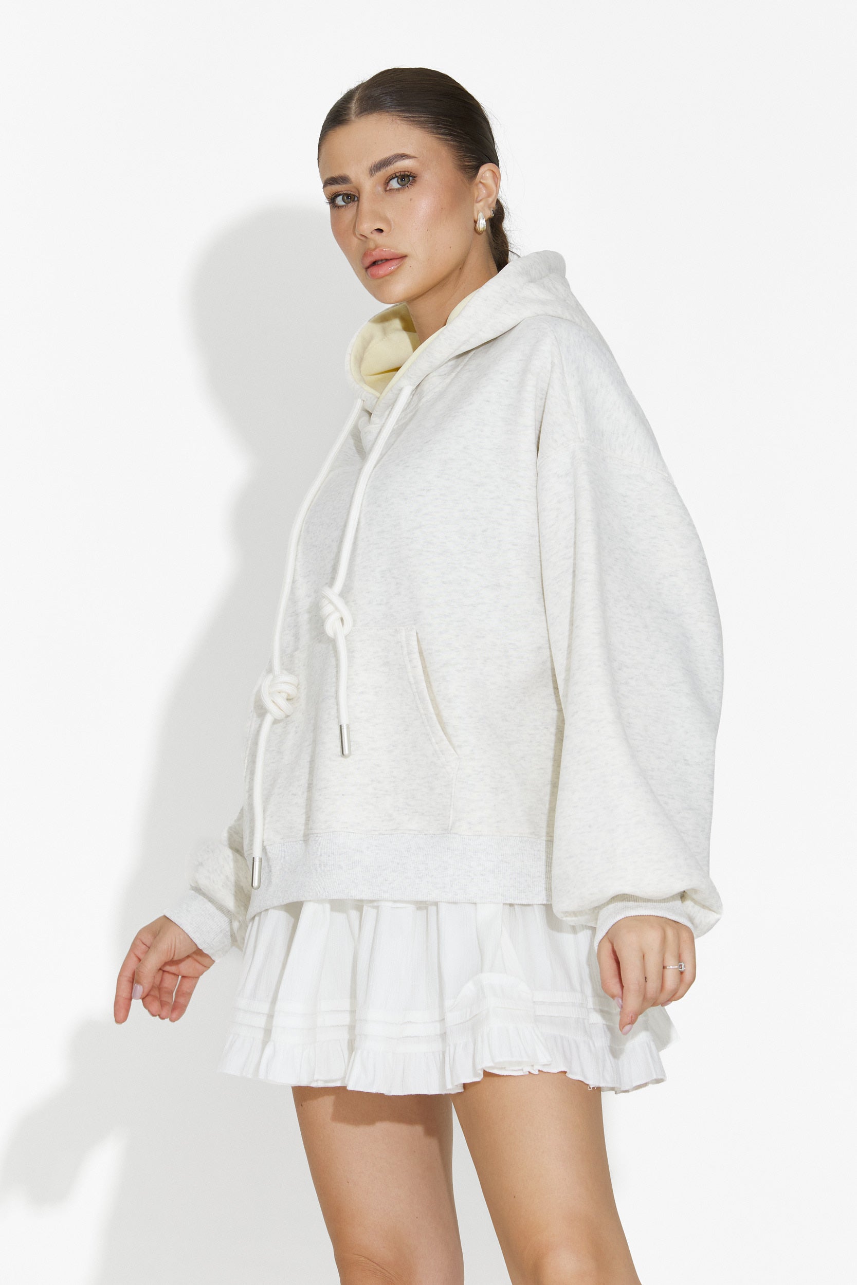 Bluza damska casual jasnoszara Loravia Bogas