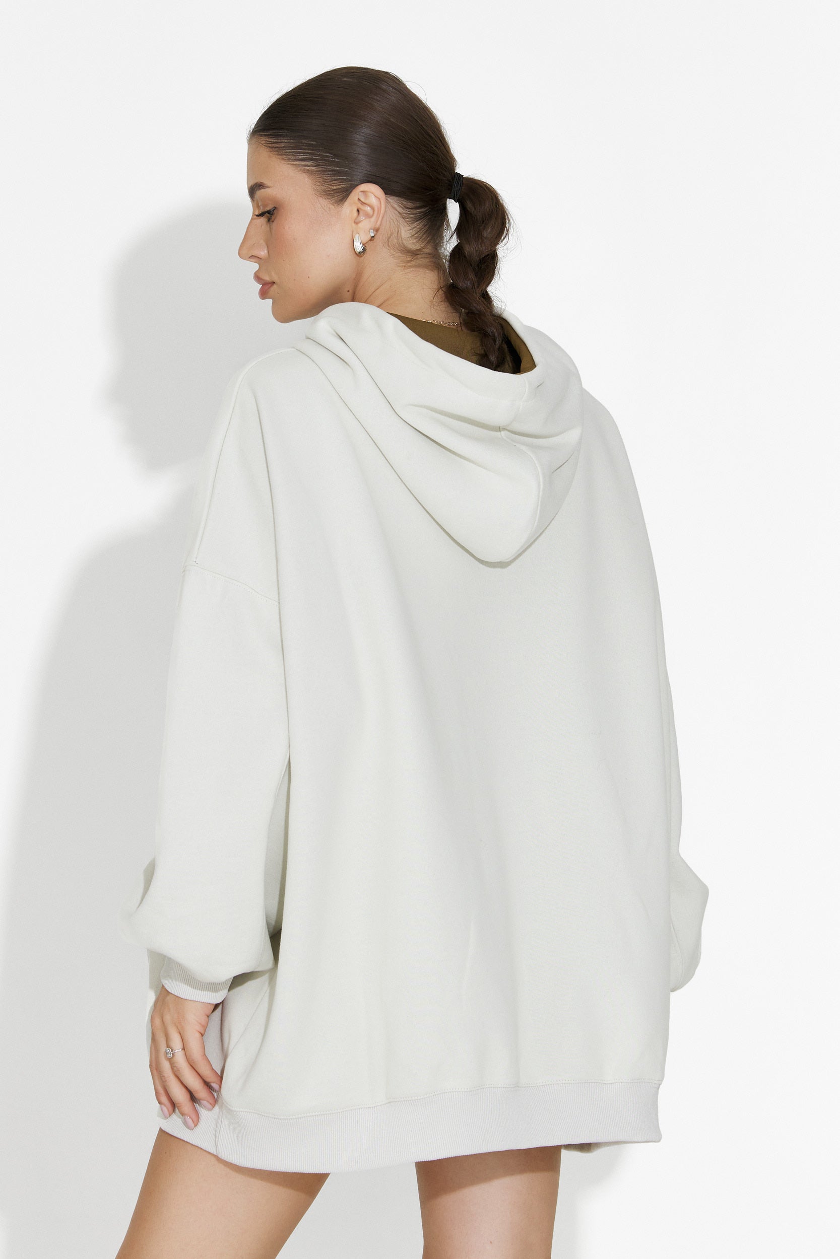 Γυναικείο casual φούτερ χακί Noblesa Bogas