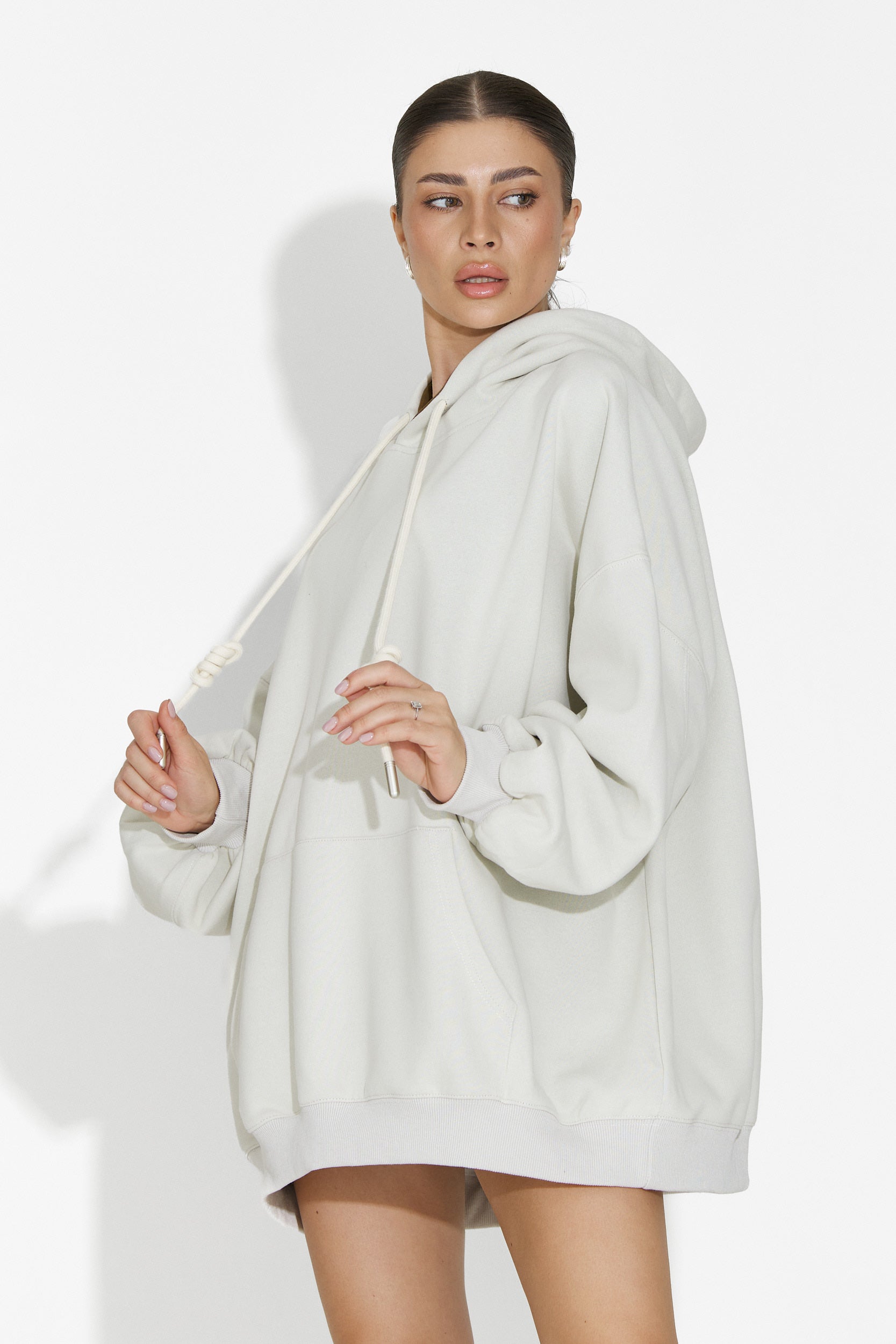 Γυναικείο casual φούτερ χακί Noblesa Bogas