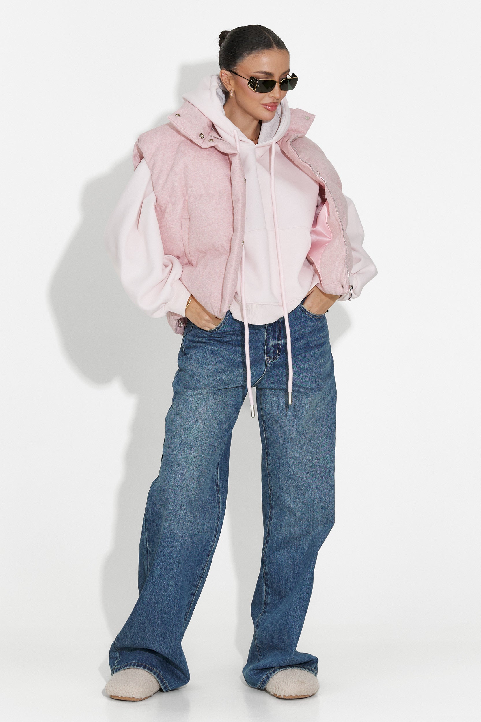 Bluza damska casual różowa Loravia Bogas