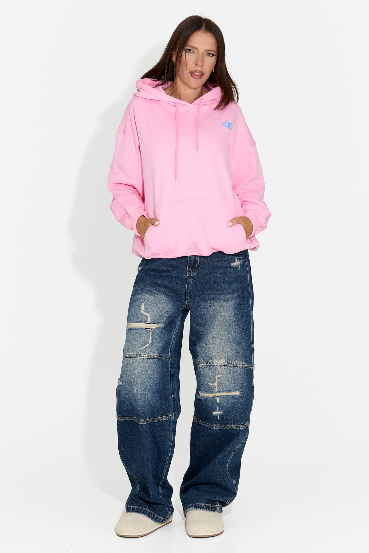 Sudadera de mujer casual rosa Rates Bogas