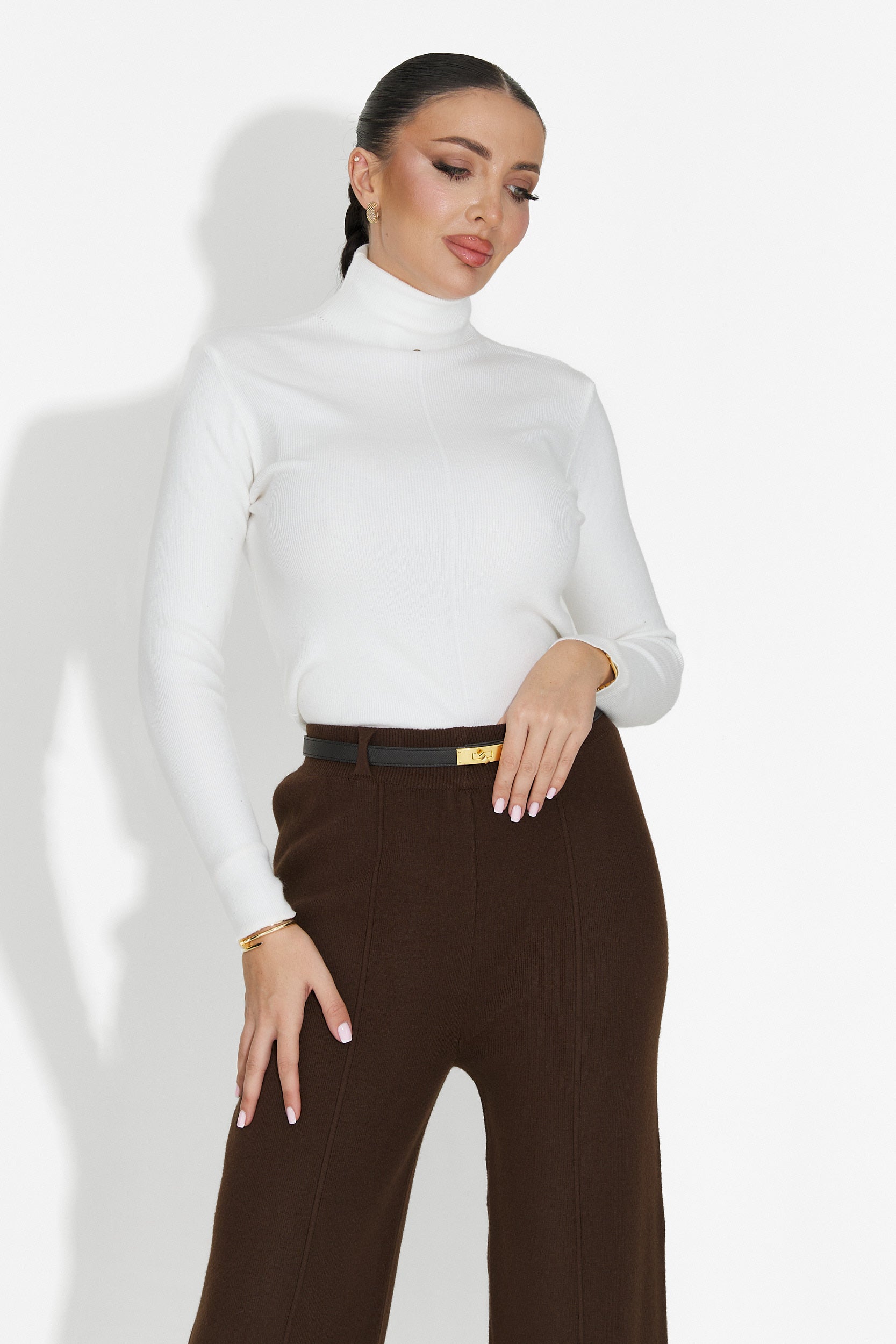 Biała casualowa bluzka damska Invera Bogas