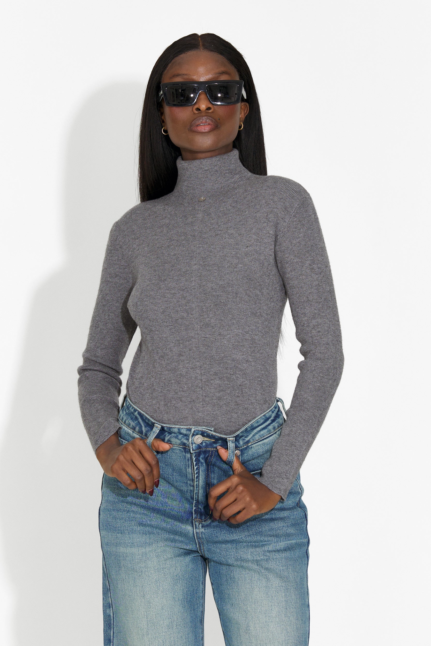 Golf damski casual szary Invera Bogas