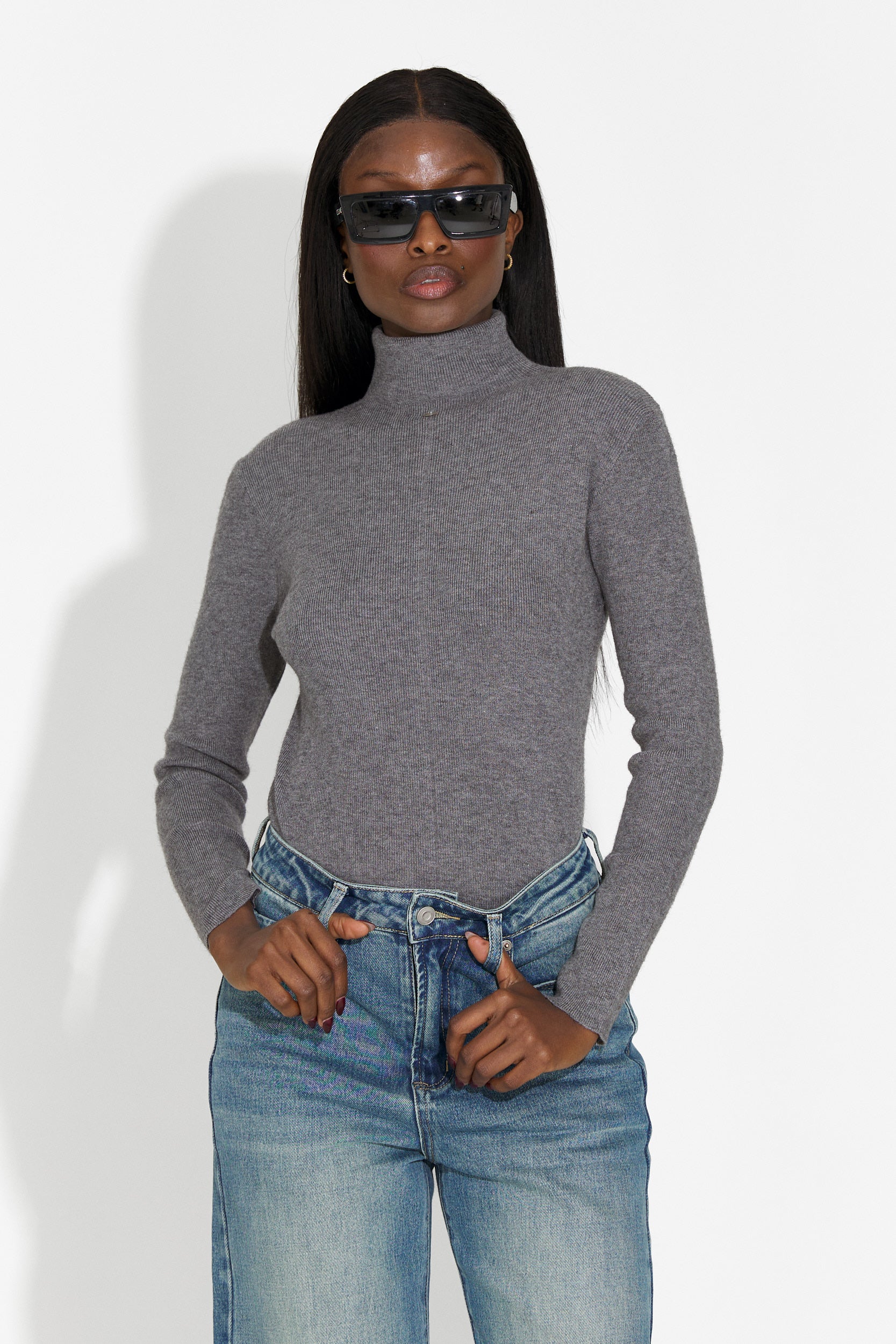 Grå casual damtröja Invera Bogas