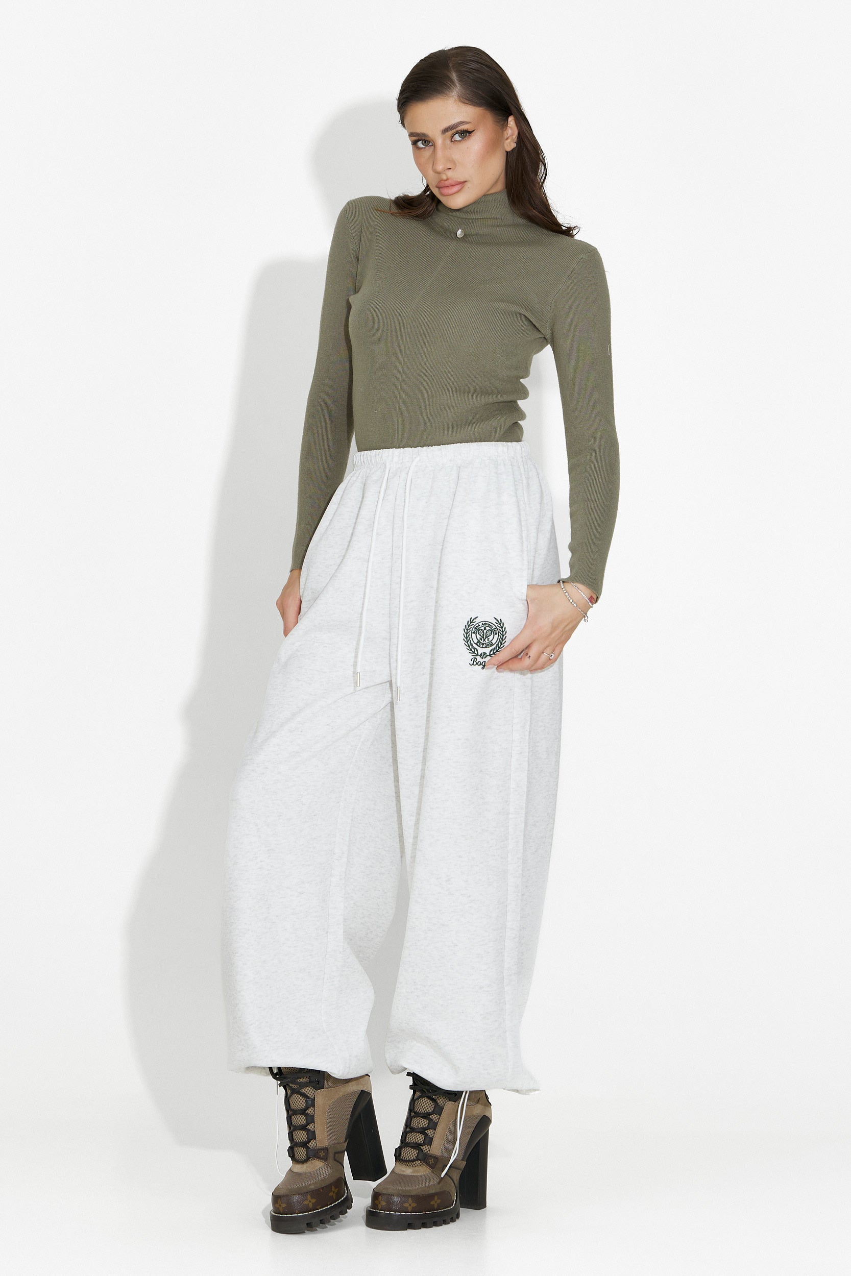 Damtröja casual Khaki Invera Bogas