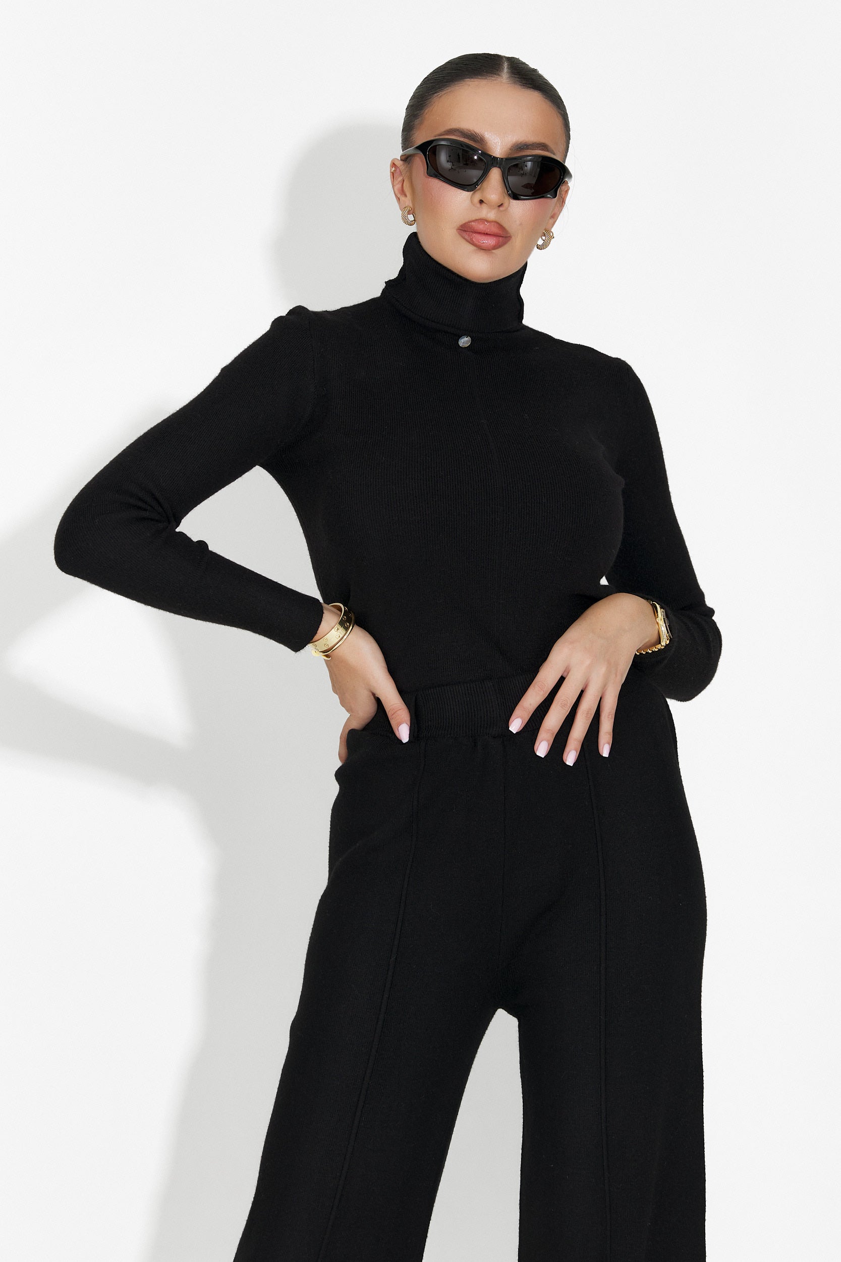 Μαύρο casual γυναικείο ζιβάγκο Invera Bogas