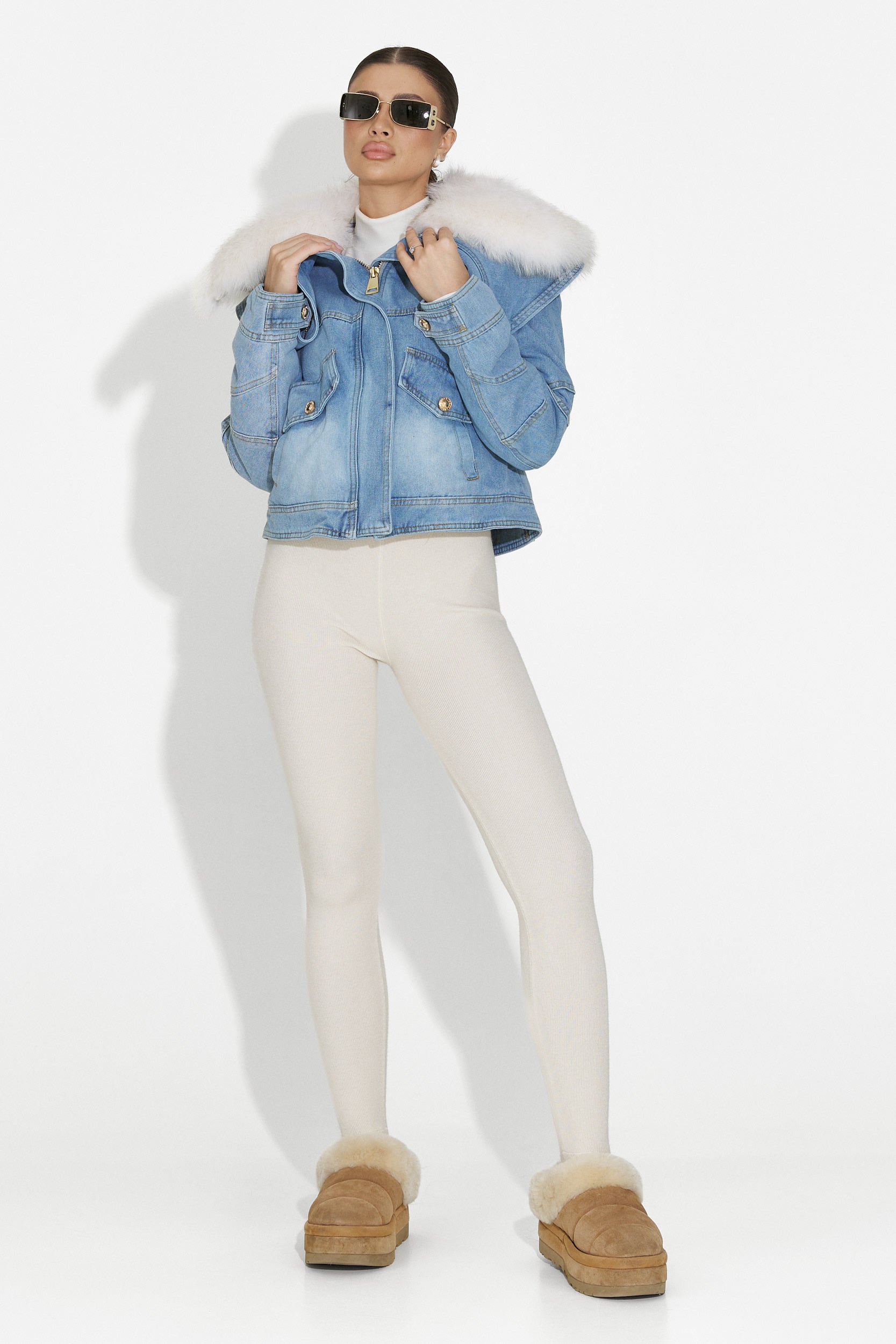 Γυναικείο μπουφάν γαλάζιο Veliora Bogas