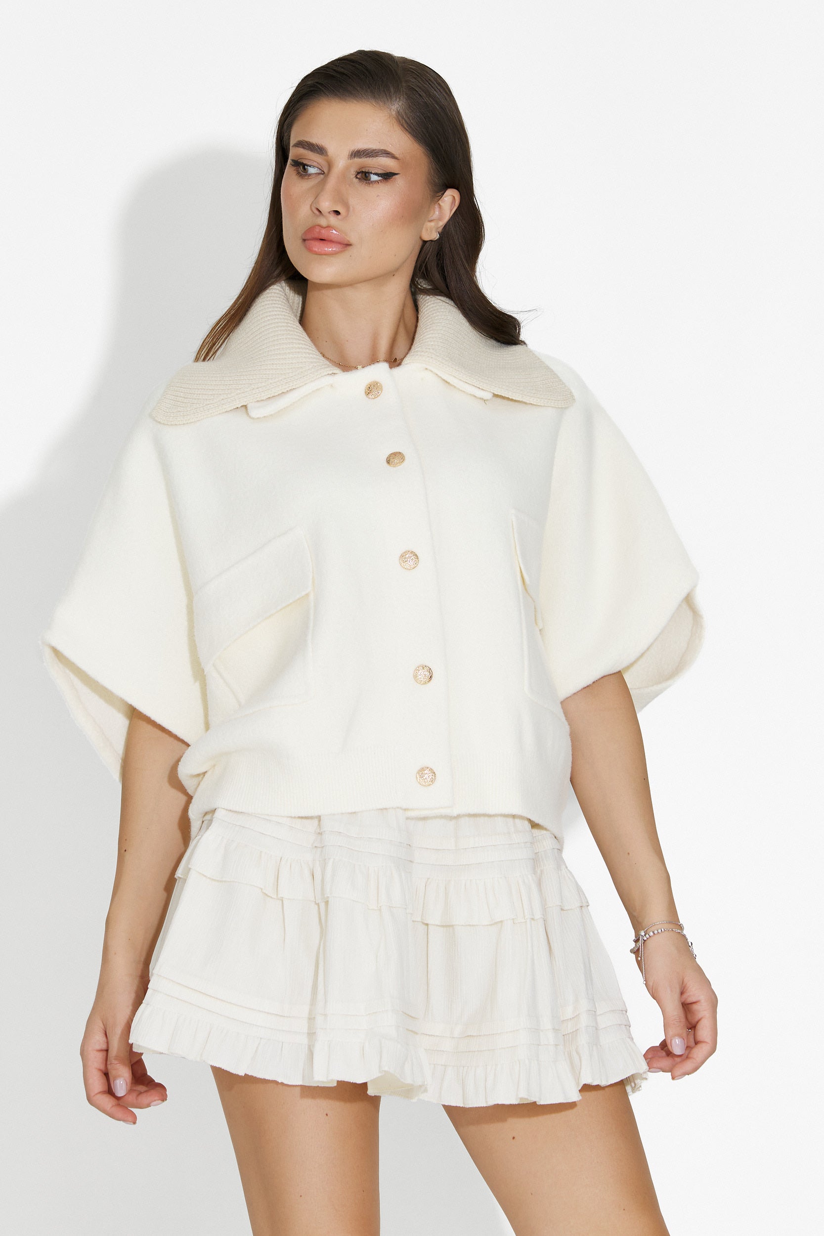 Beige casual damjacka Cariolia Bogas