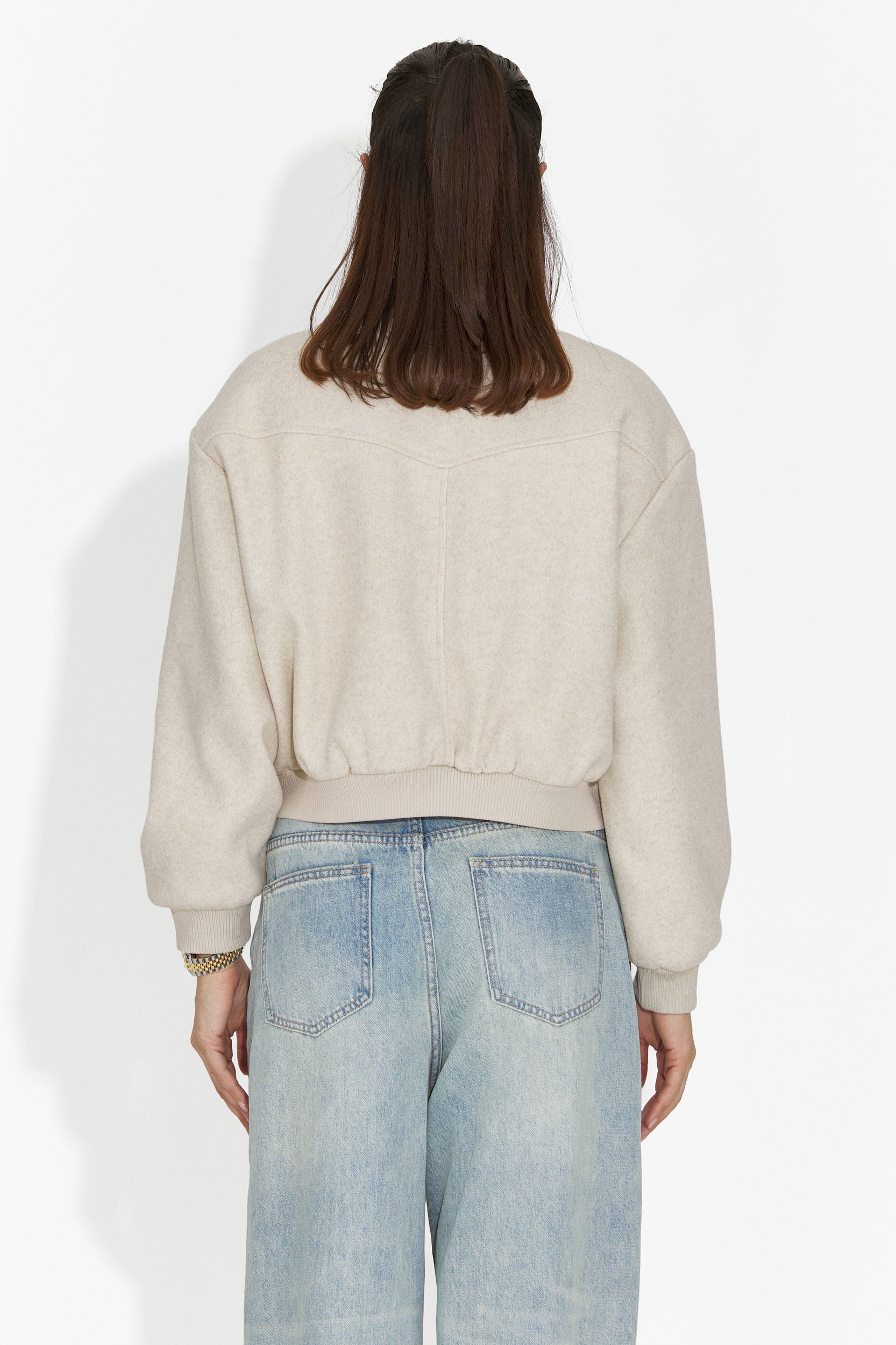 Chaqueta casual beige para mujer Gineta Bogas