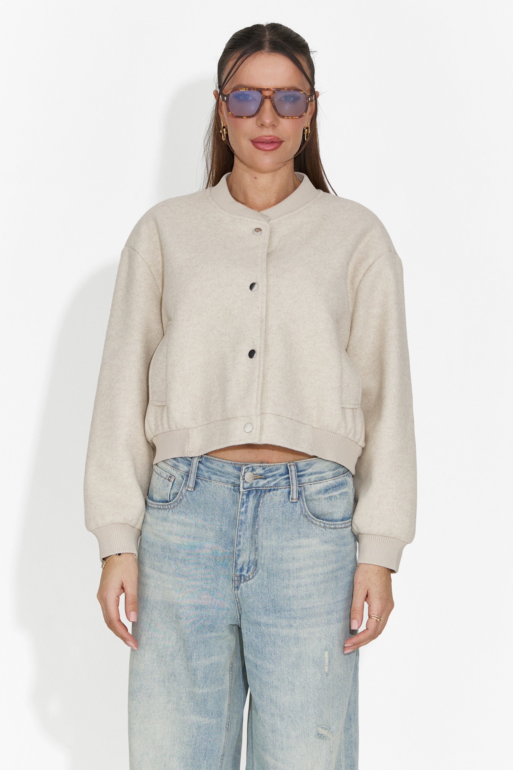 Chaqueta casual beige para mujer Gineta Bogas