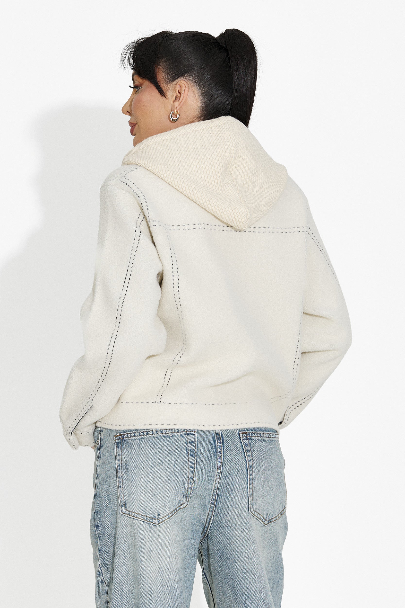 Beige casual damjacka Mirtha Bogas