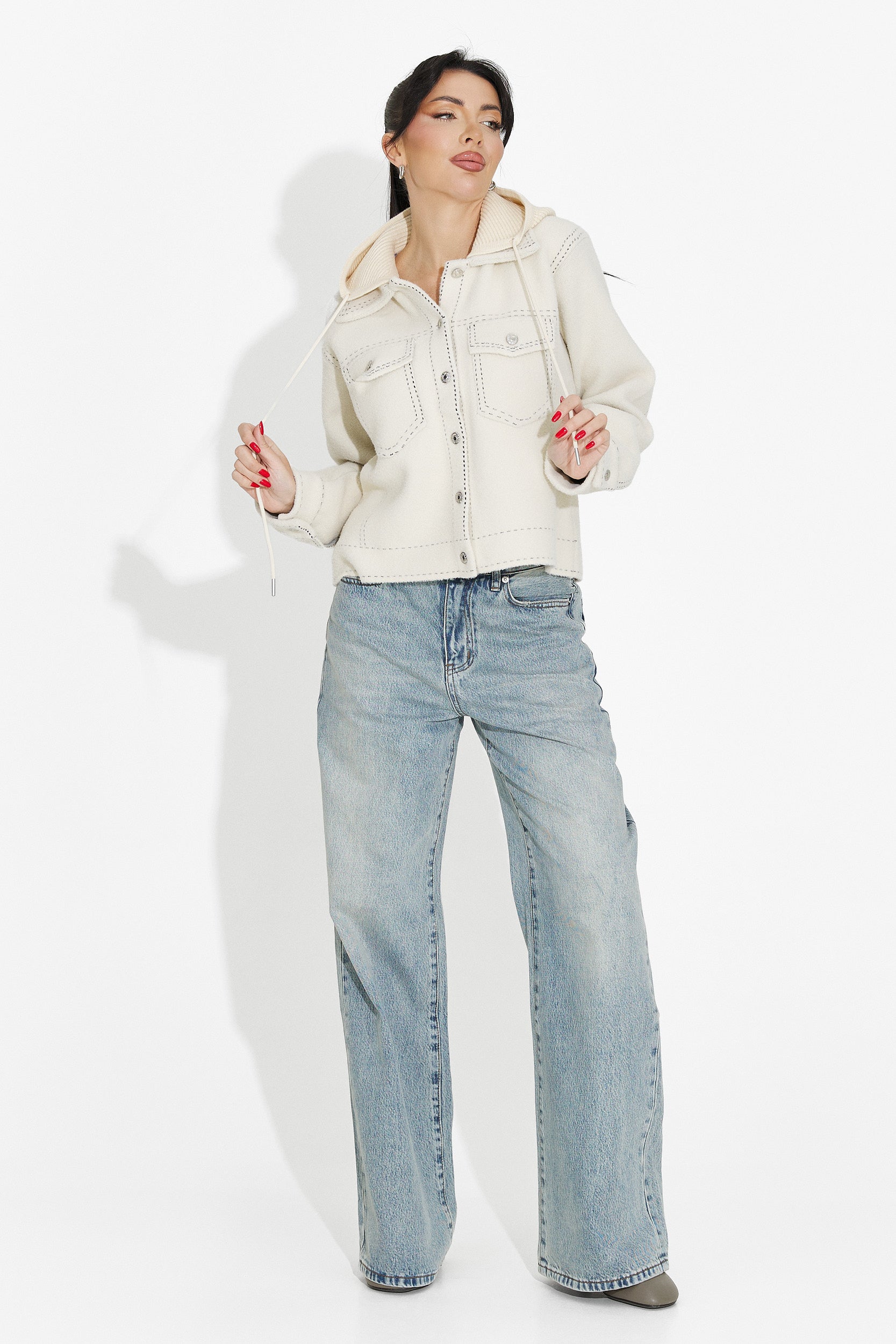 Beige casual damjacka Mirtha Bogas