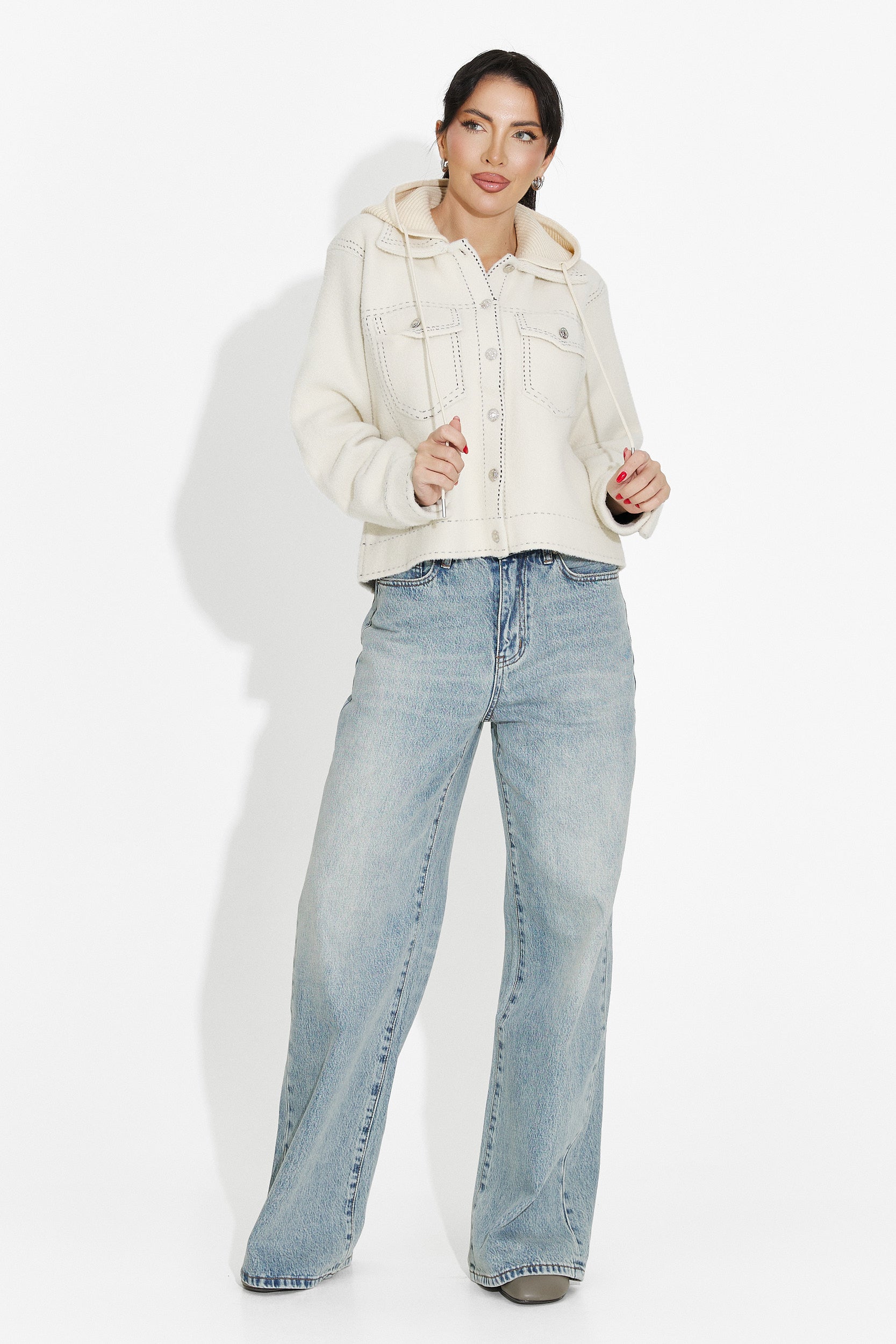 Beige casual damjacka Mirtha Bogas