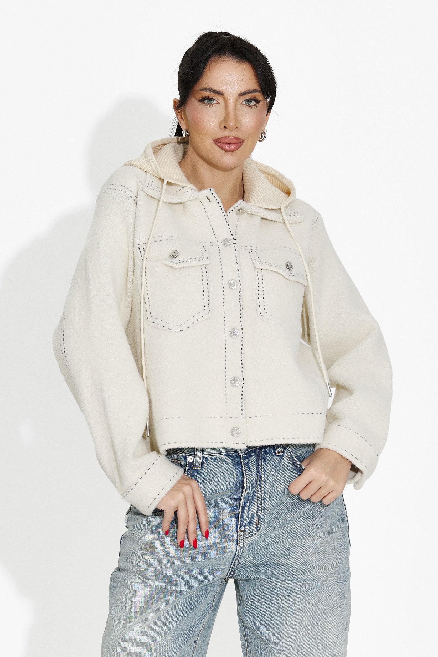 Beige casual damjacka Mirtha Bogas