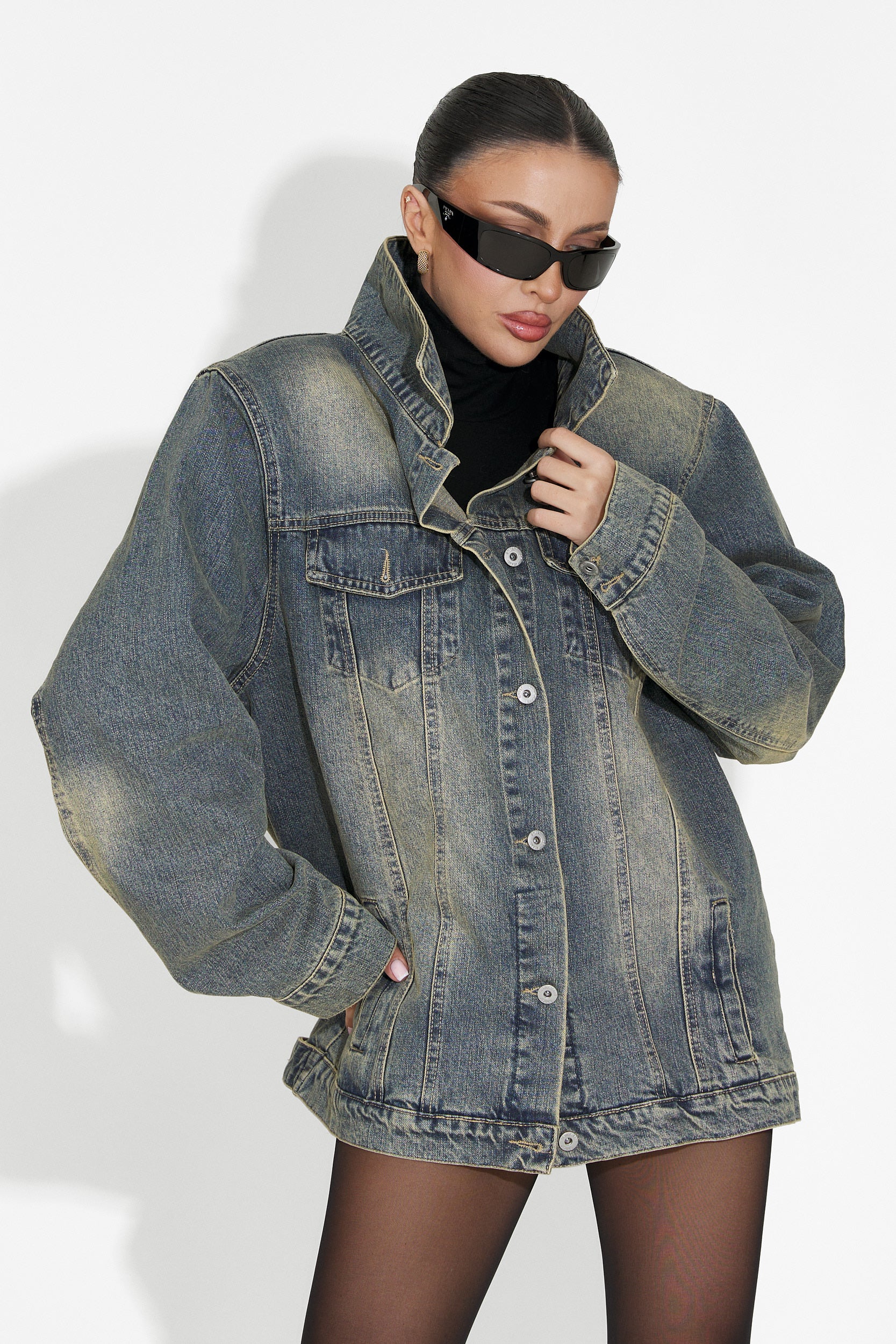 Γυναικεία μπουφάν casual γαλάζιο Hazelia Bogas