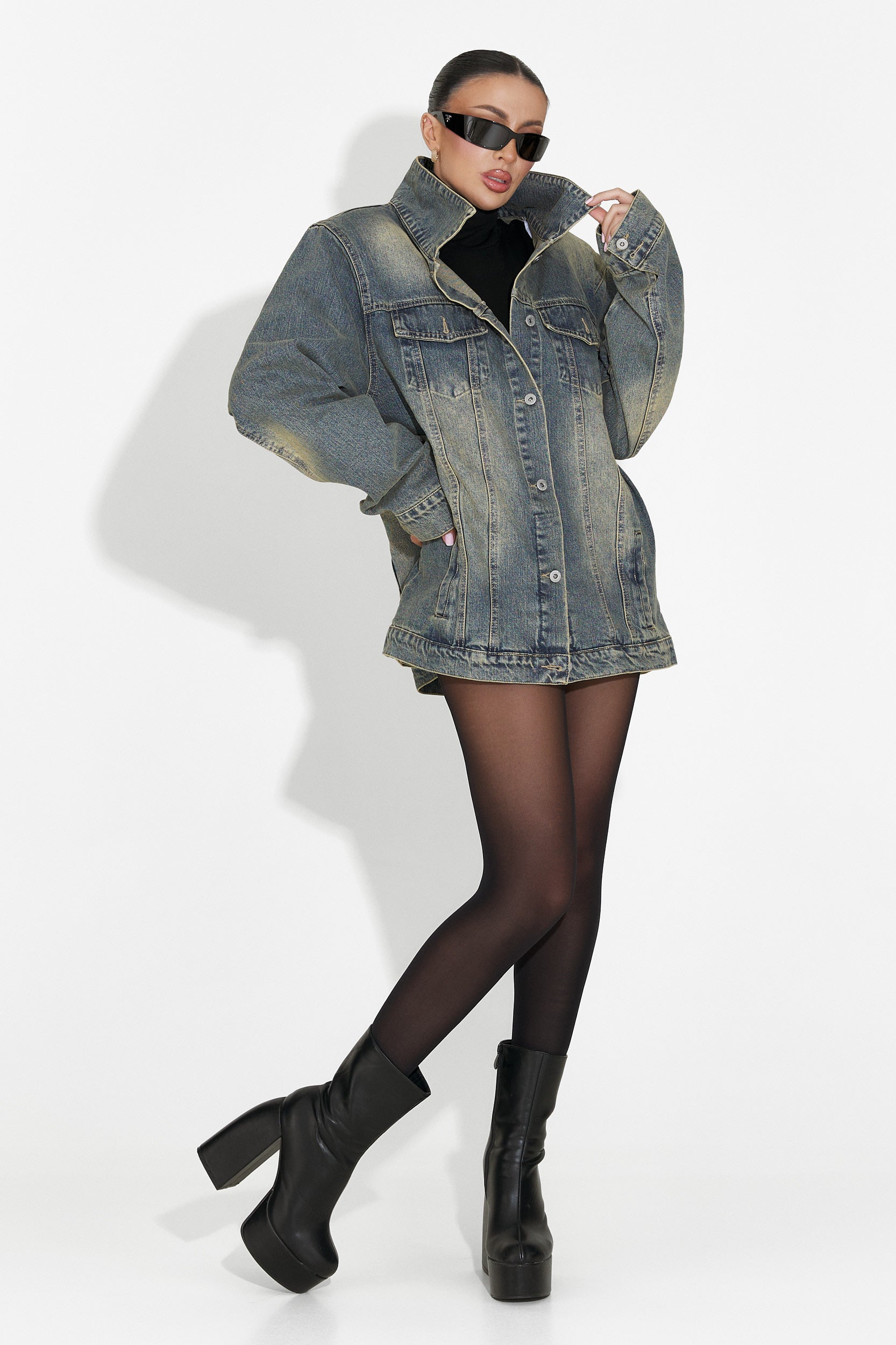 Γυναικεία μπουφάν casual γαλάζιο Hazelia Bogas