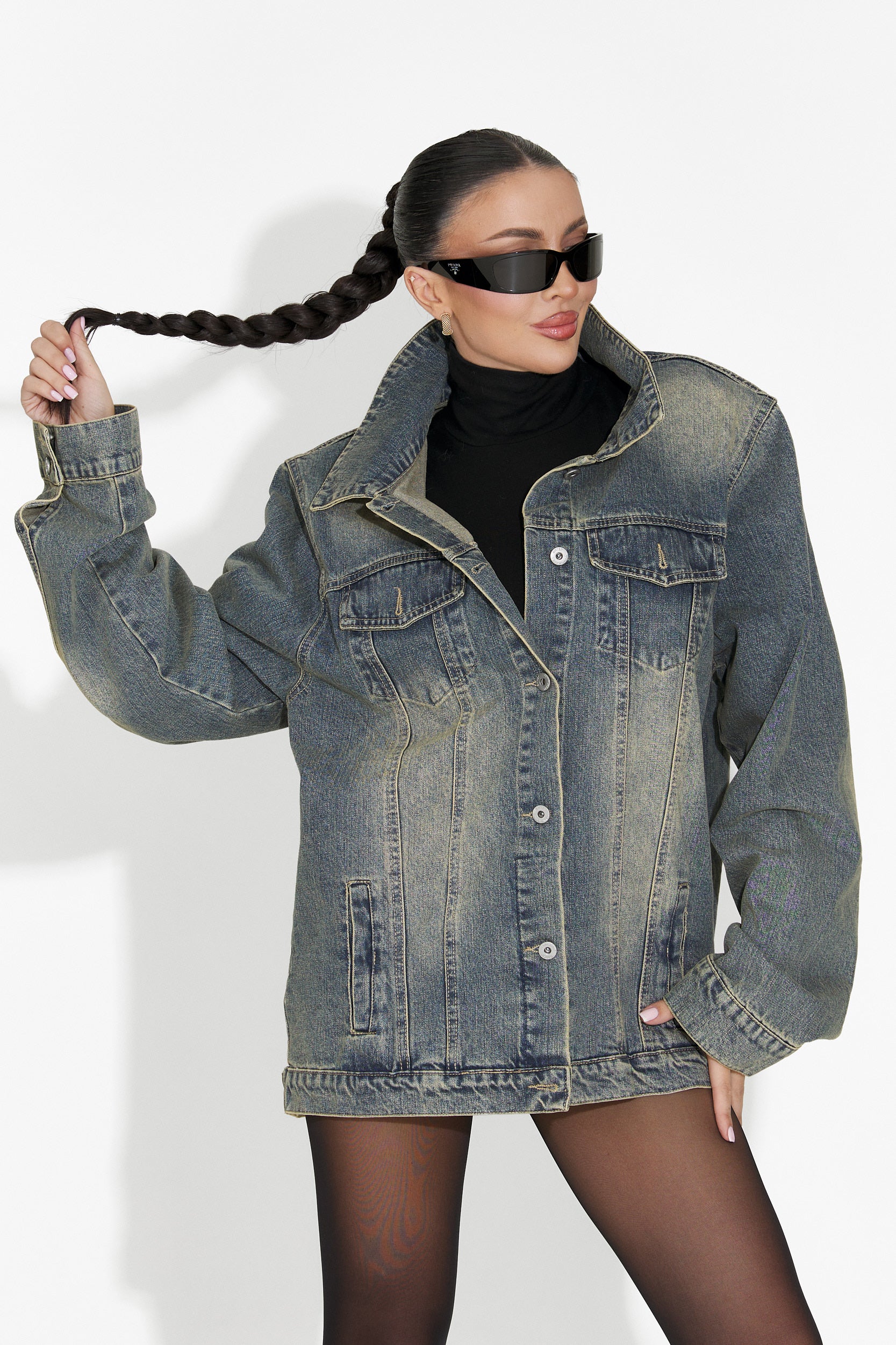 Γυναικεία μπουφάν casual γαλάζιο Hazelia Bogas