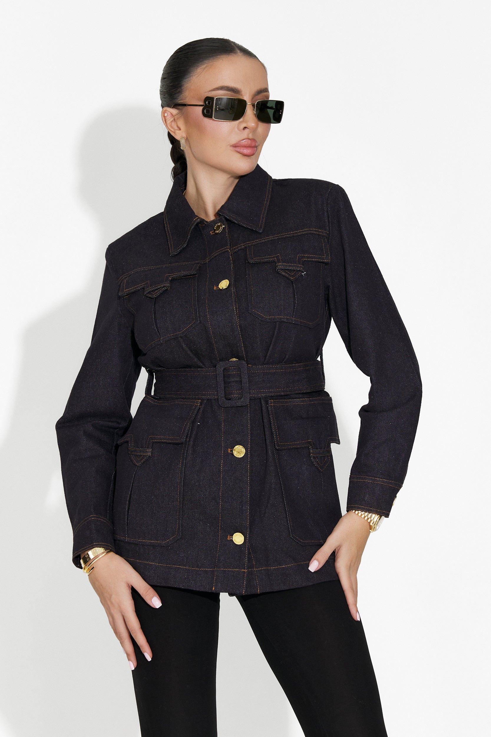 Μπουφάν γυναικείο casual μπλε Nimora Bogas