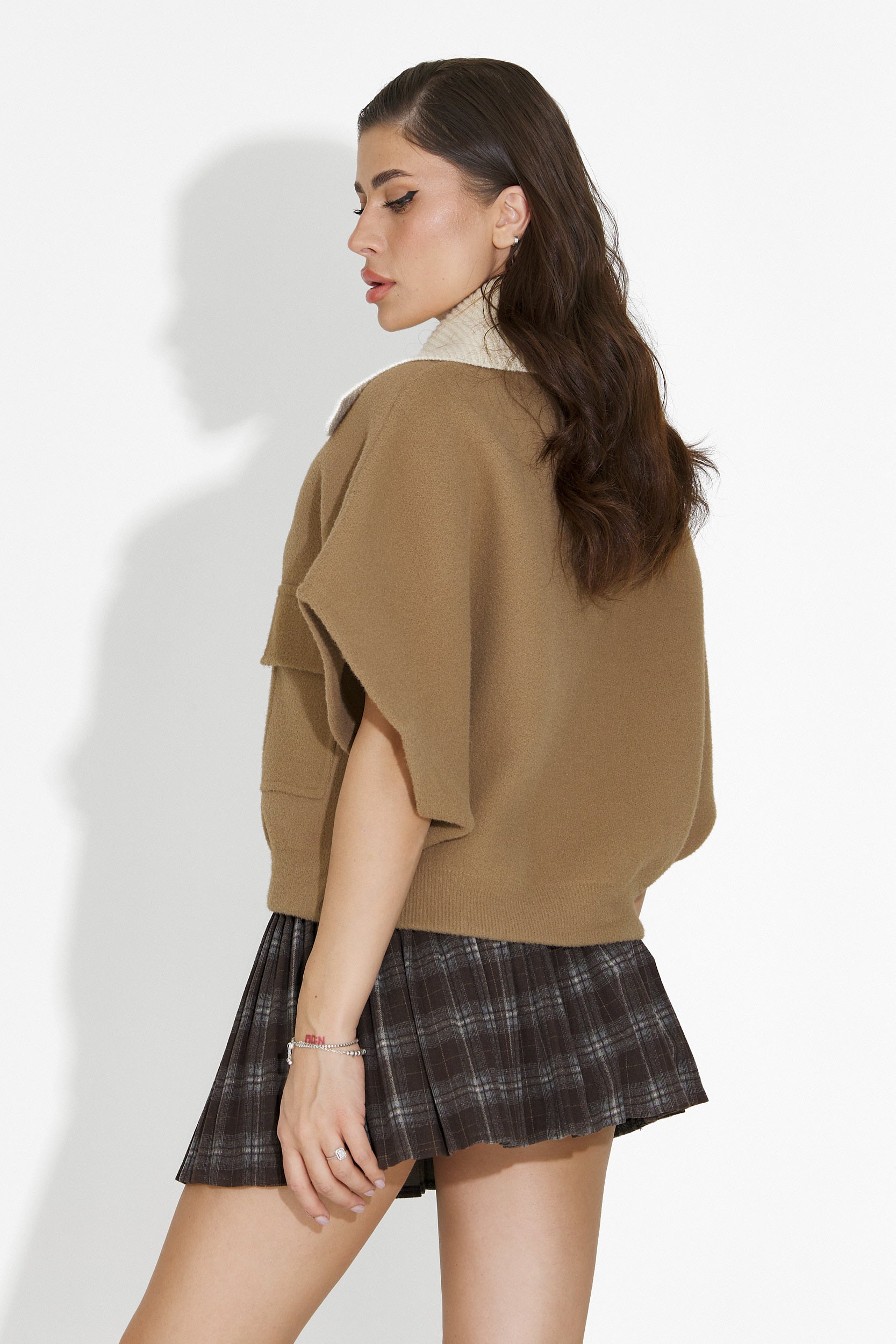 Brun casual damjacka Cariolia Bogas