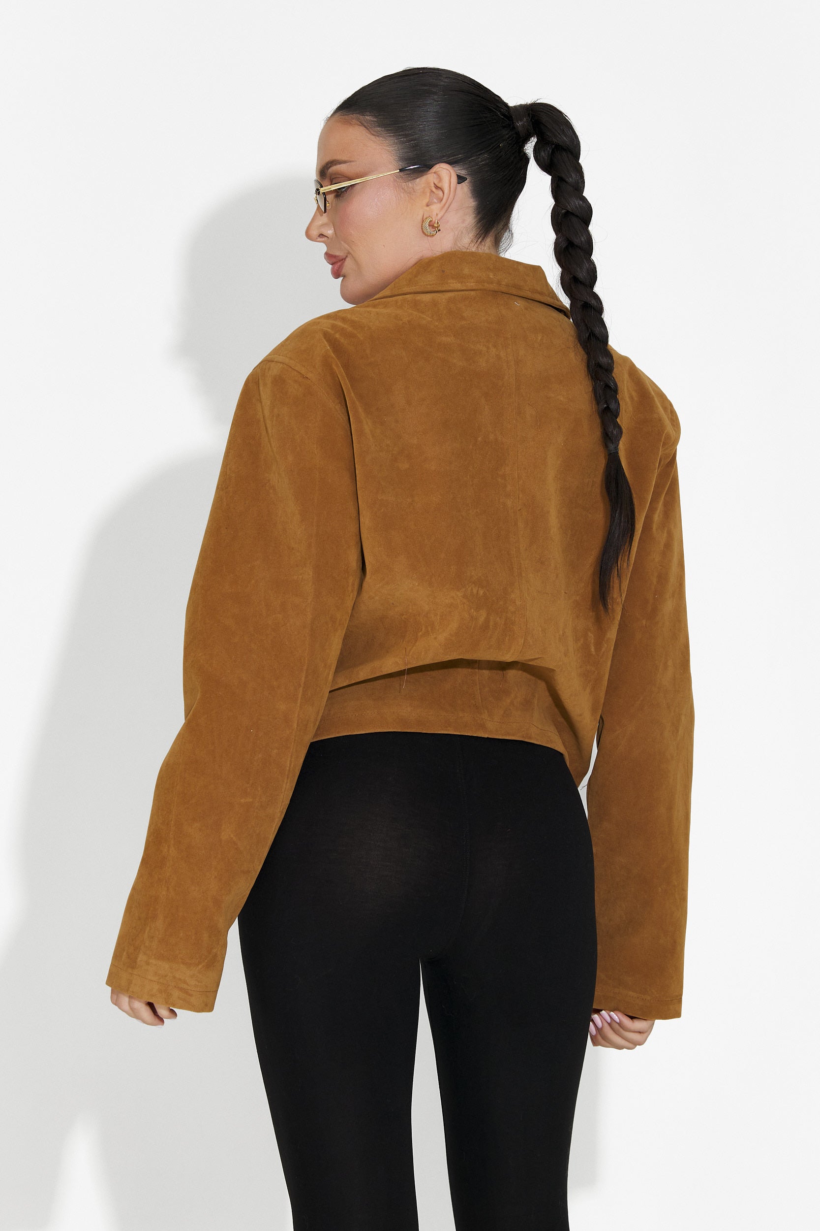 Γυναικεία casual μπουφάν καφέ Marivora Bogas