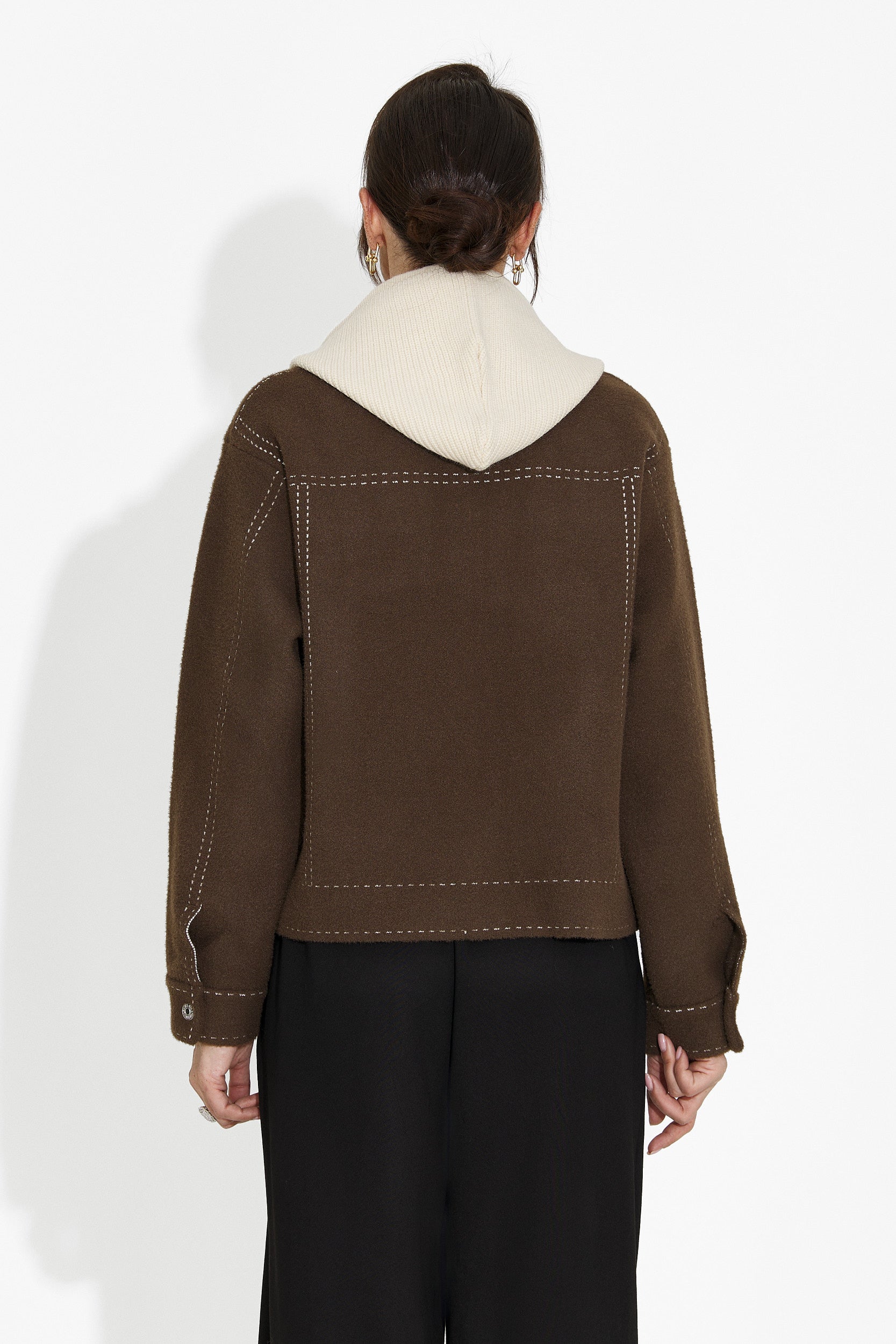 Chaqueta casual marrón para mujer Mirtha Bogas