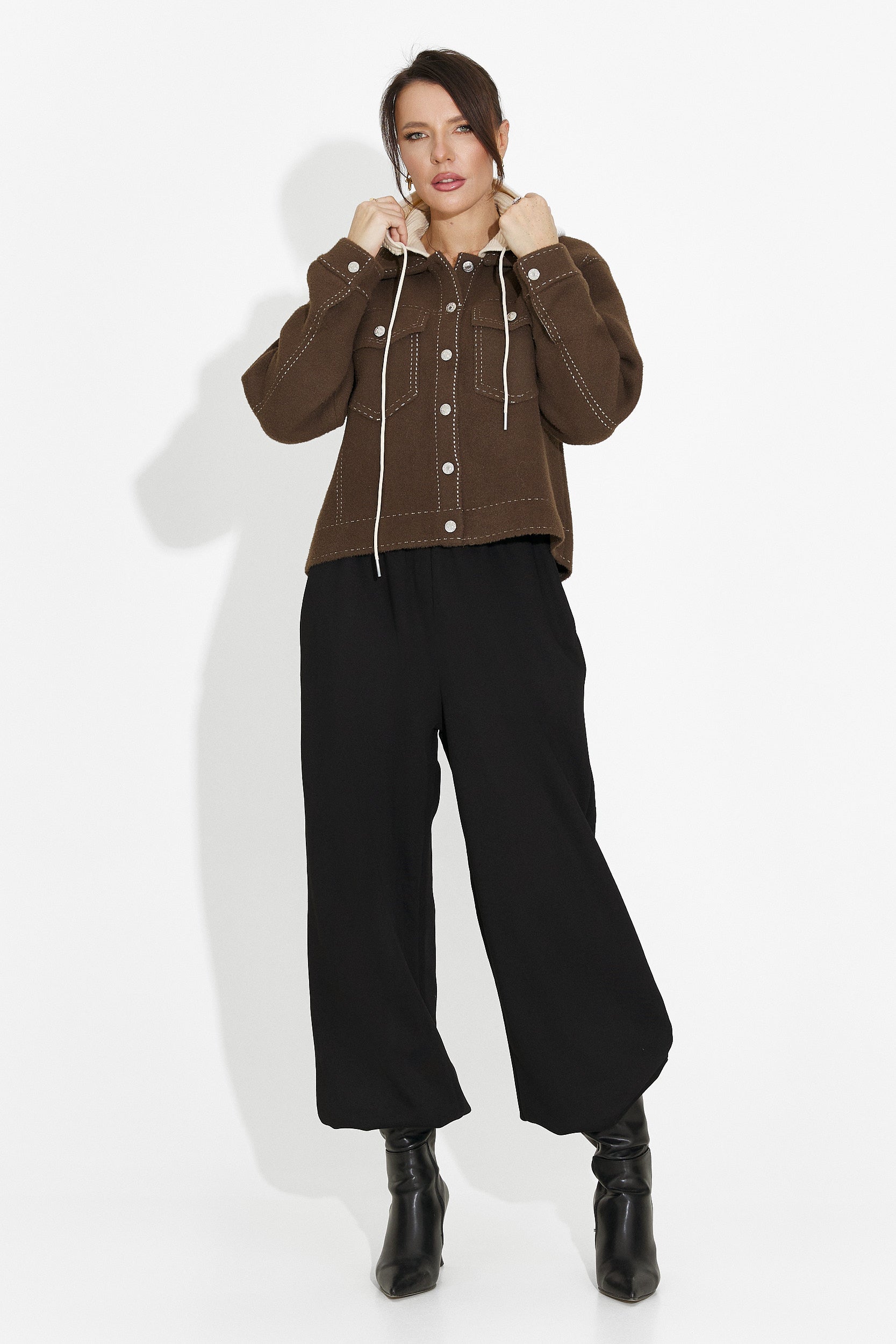 Chaqueta casual marrón para mujer Mirtha Bogas