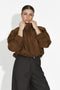 Γυναικείο casual μπουφάν καφέ Trinidad Bogas