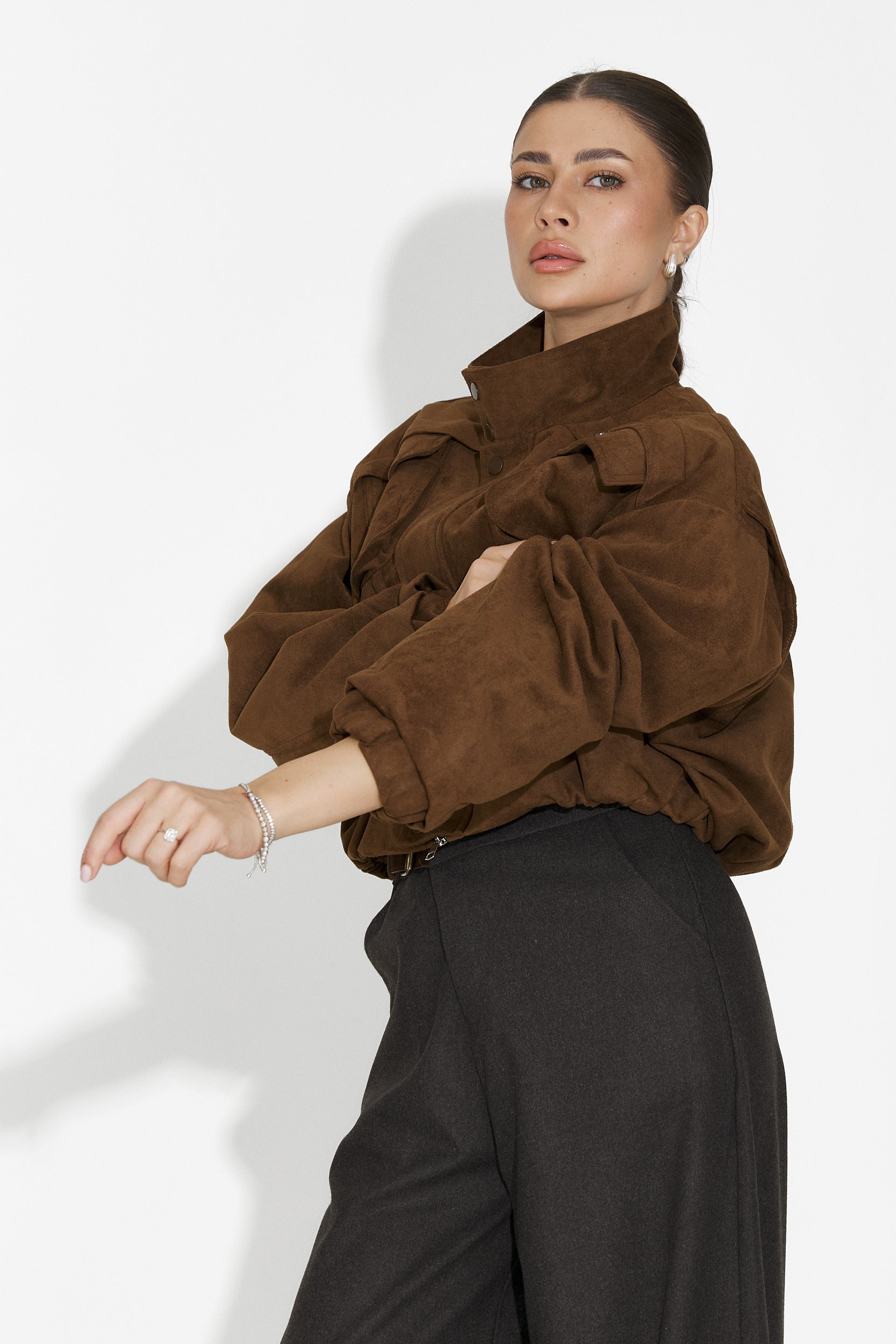 Kurtka damska casual brązowa Trinidad Bogas