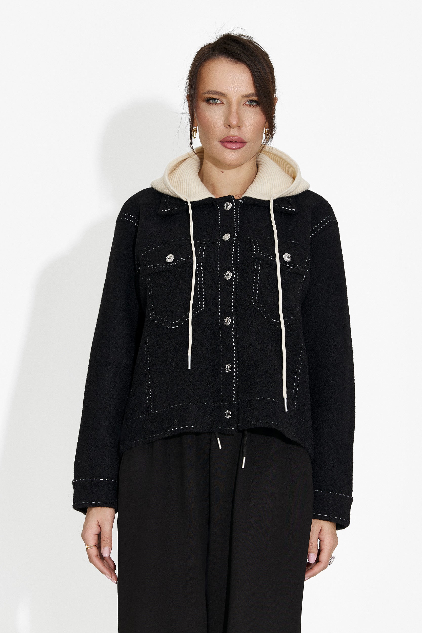 Damen-Casual-Jacke schwarz Mirtha Bogas