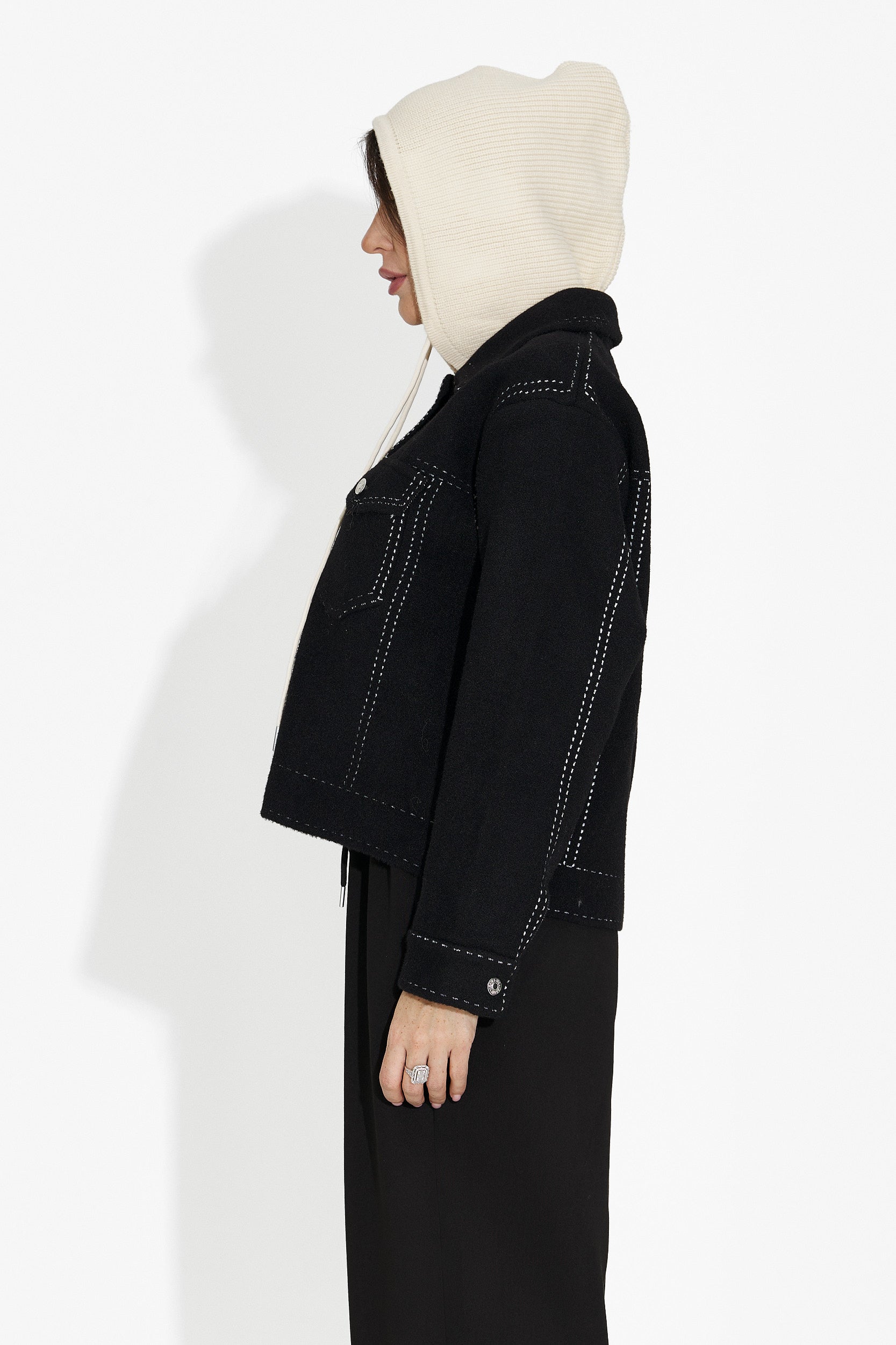 Damen-Casual-Jacke schwarz Mirtha Bogas